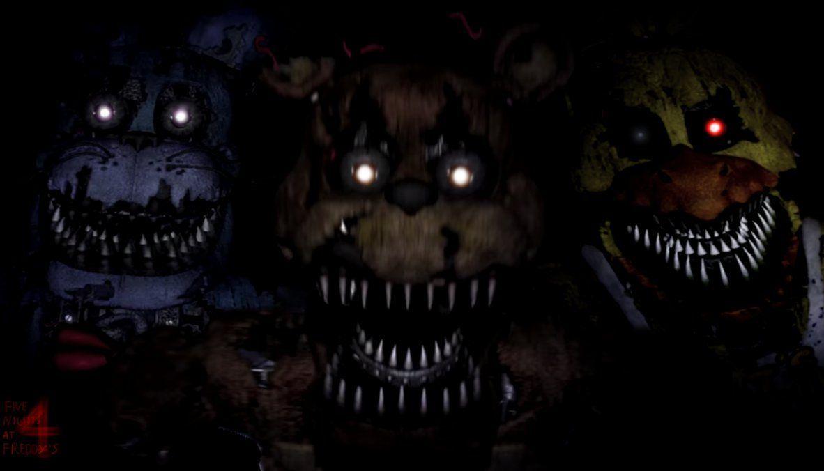 FnaF 4 Wallpaper F, B, C by PeterPack. Five Nights at