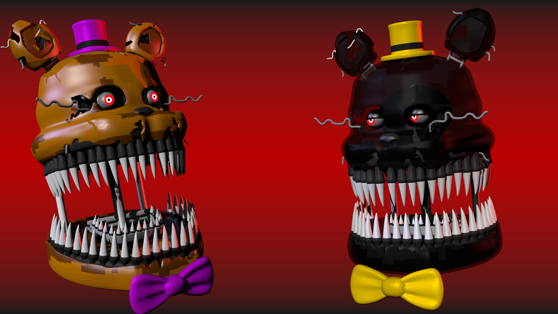 Nightmare Fredbear Fanart ~ Beware