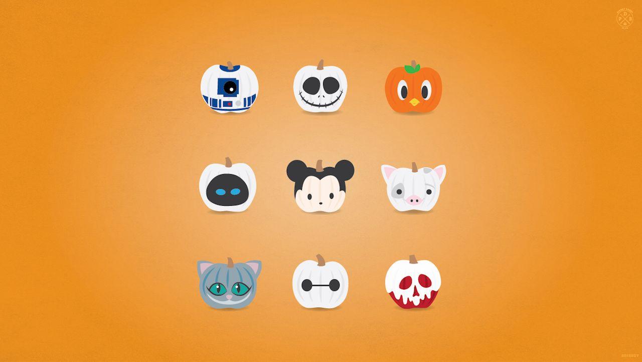 Celebrate Halloween With Our Disney Characters Wallpaper. Disney