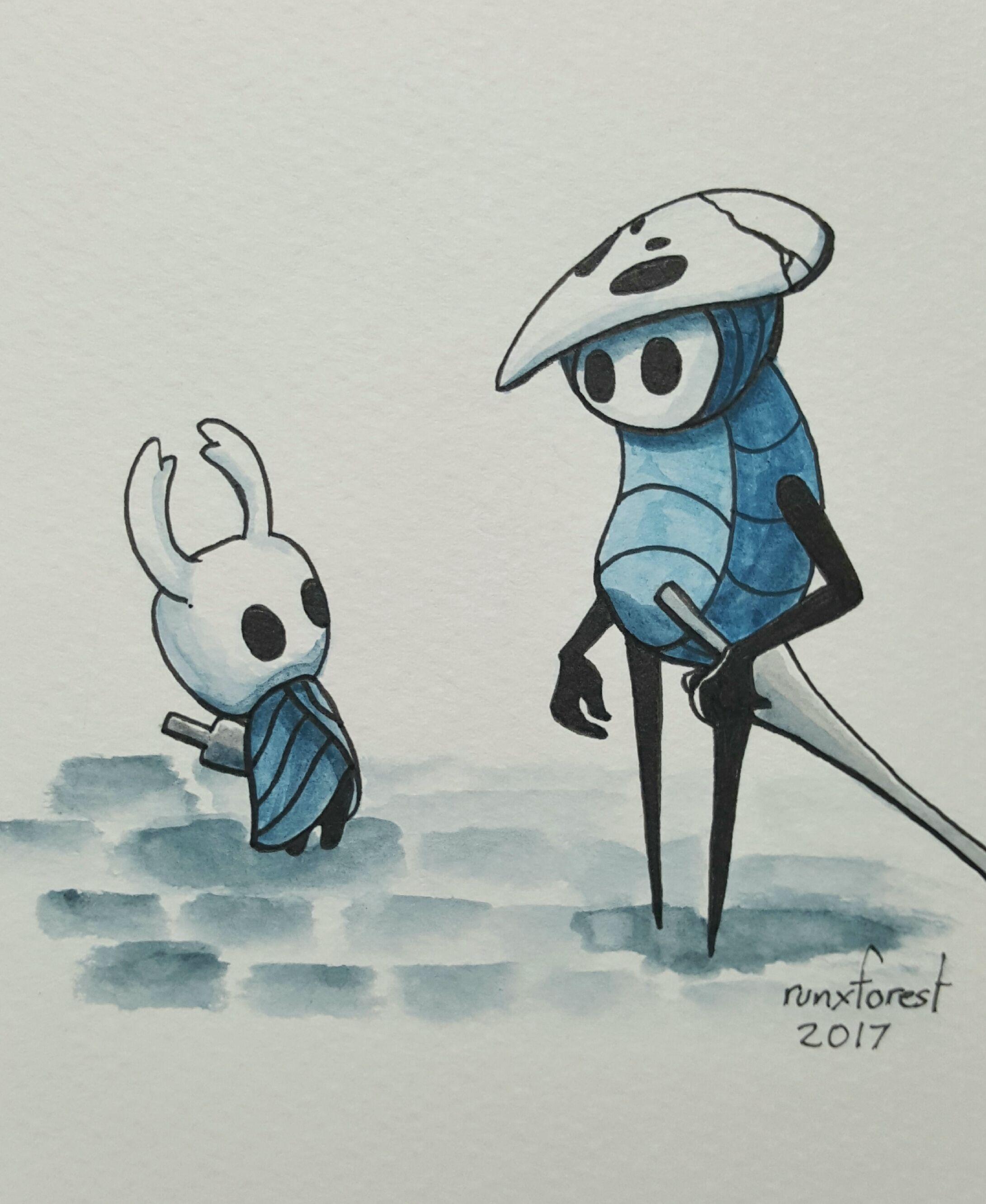 Hollow knight and Quirrel