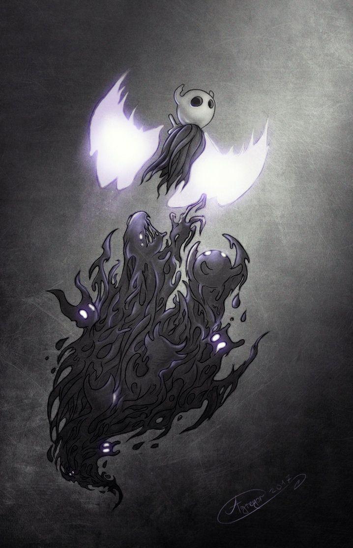 Hollow Knight, The Abyss by Agregor. Hollow art, Knight art