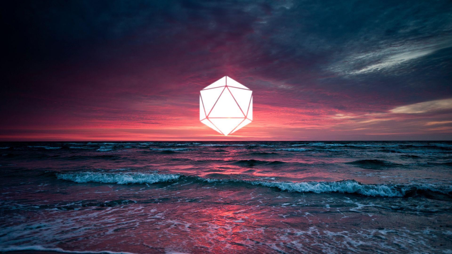 Added the Odesza logo to a nice wallpaper