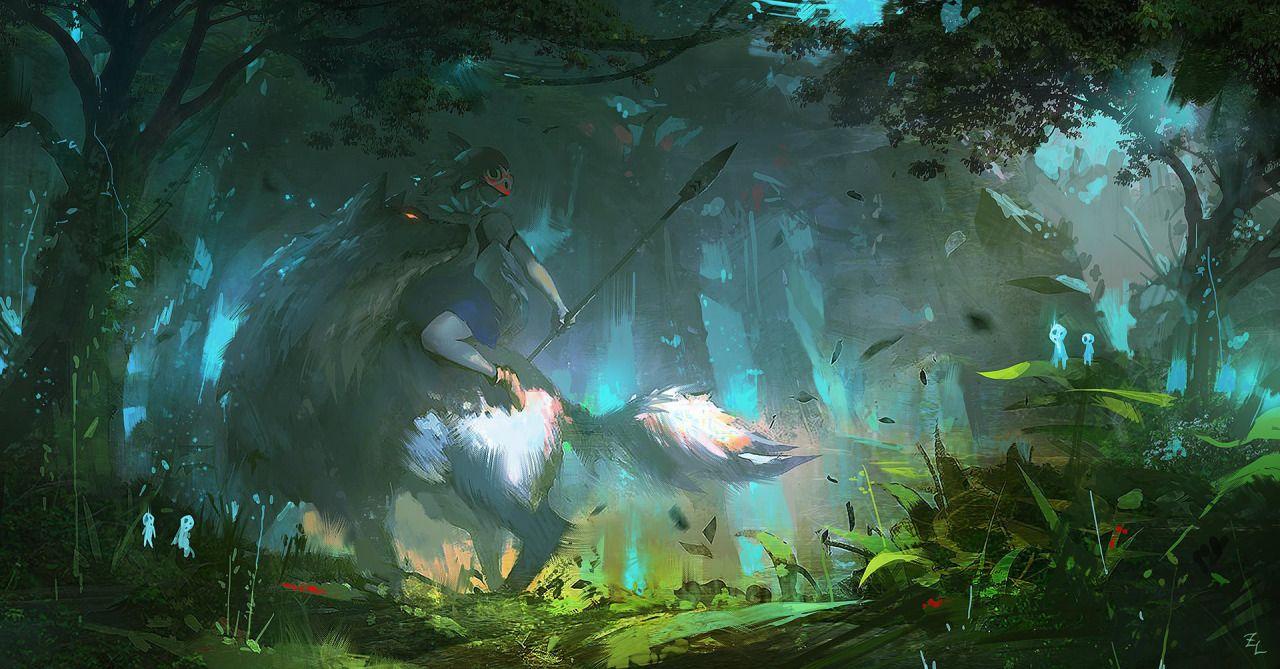 Studio Ghibli image Princess Mononoke HD wallpaper and background