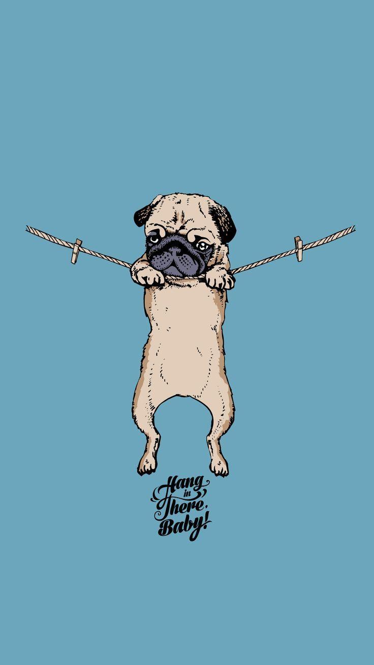 Collection of Pug Drawing Wallpaper. High quality, free