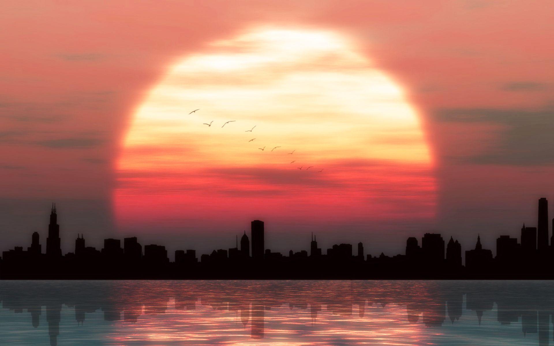 Sunset City Wallpapers - Wallpaper Cave