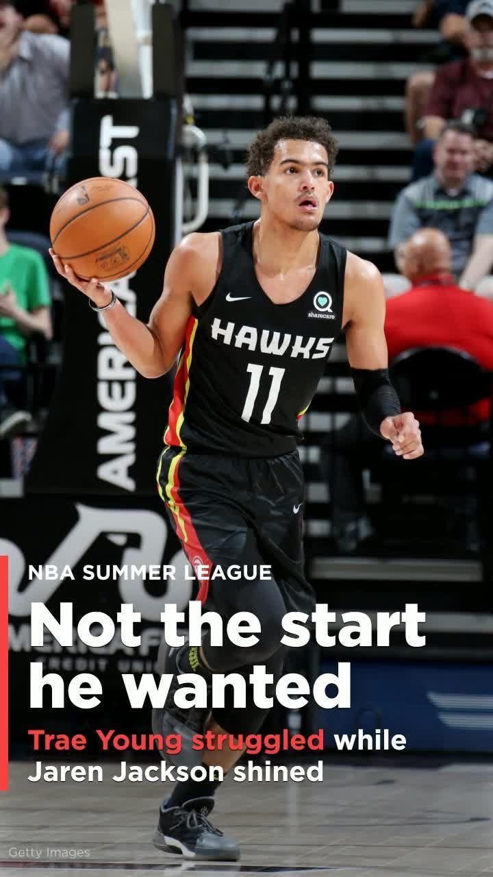 Trae Young struggled in his NBA summer league debut, while Jaren