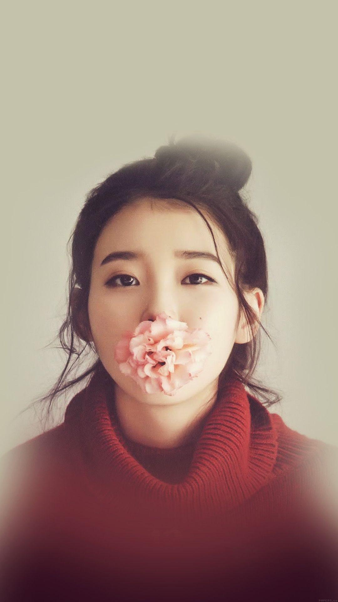 Kpop IU Singer Music Cute Girl iPhone 8 Wallpaper