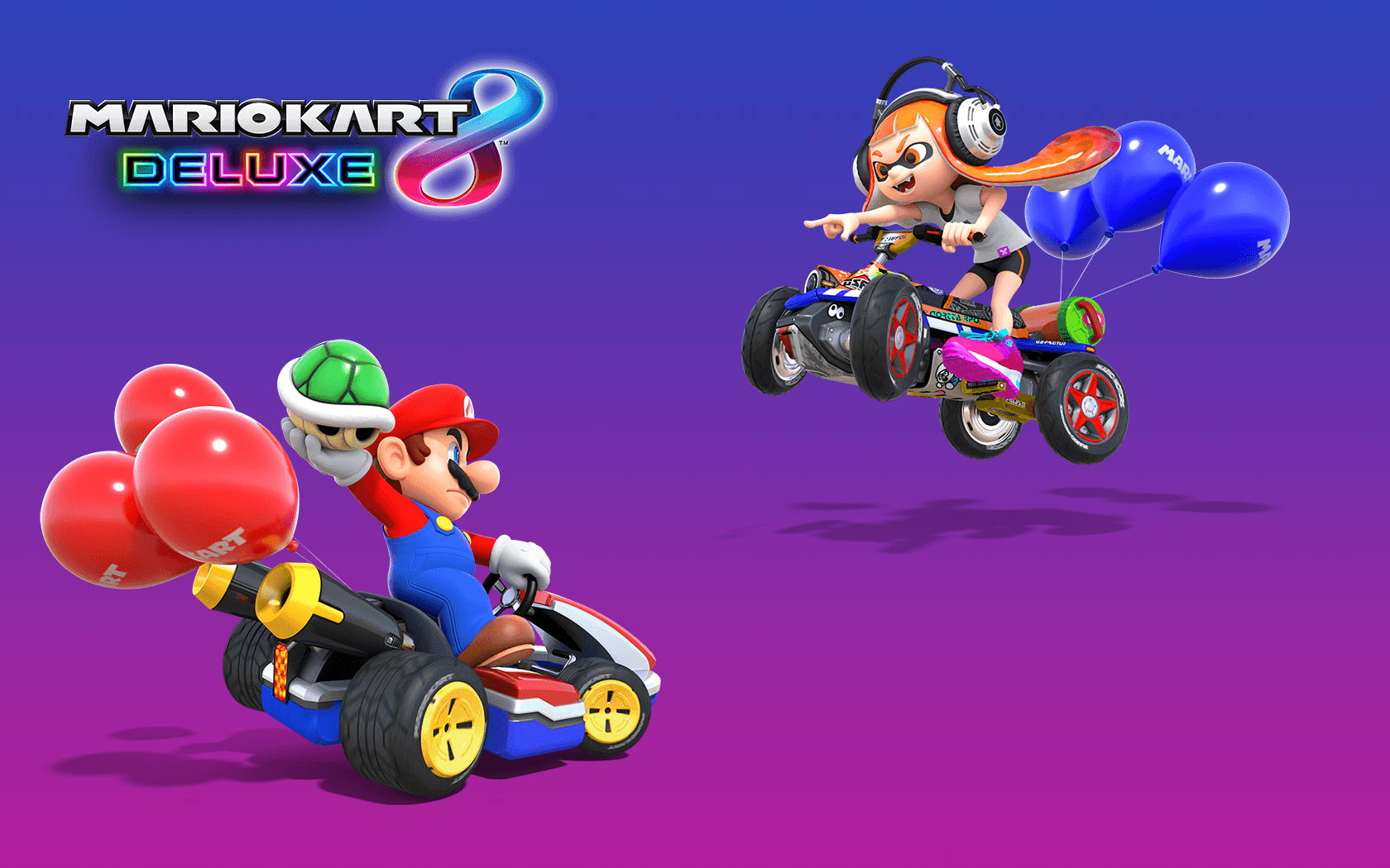 I made this minimalistic wallpaper for Mario Kart 8 Deluxe