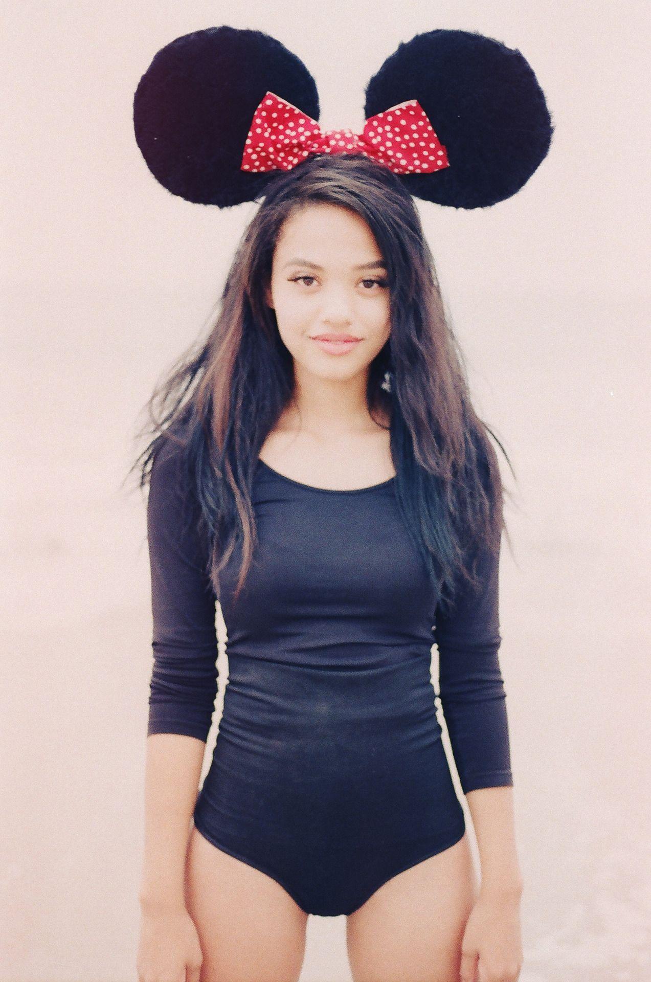 Kiersey Clemons as Minnie Mouse photographed