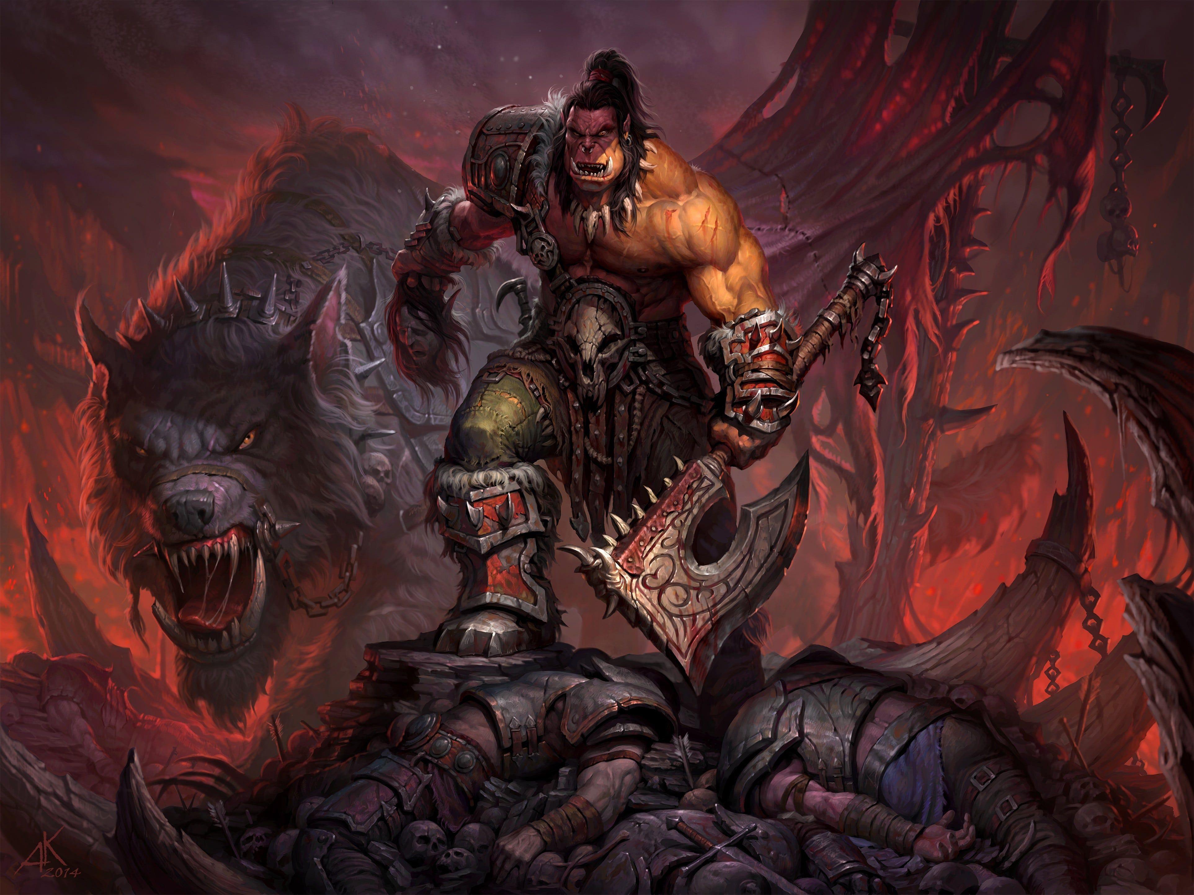 WOW: Grommash Hellscream HD Desktop Wallpaperwallpaper.net