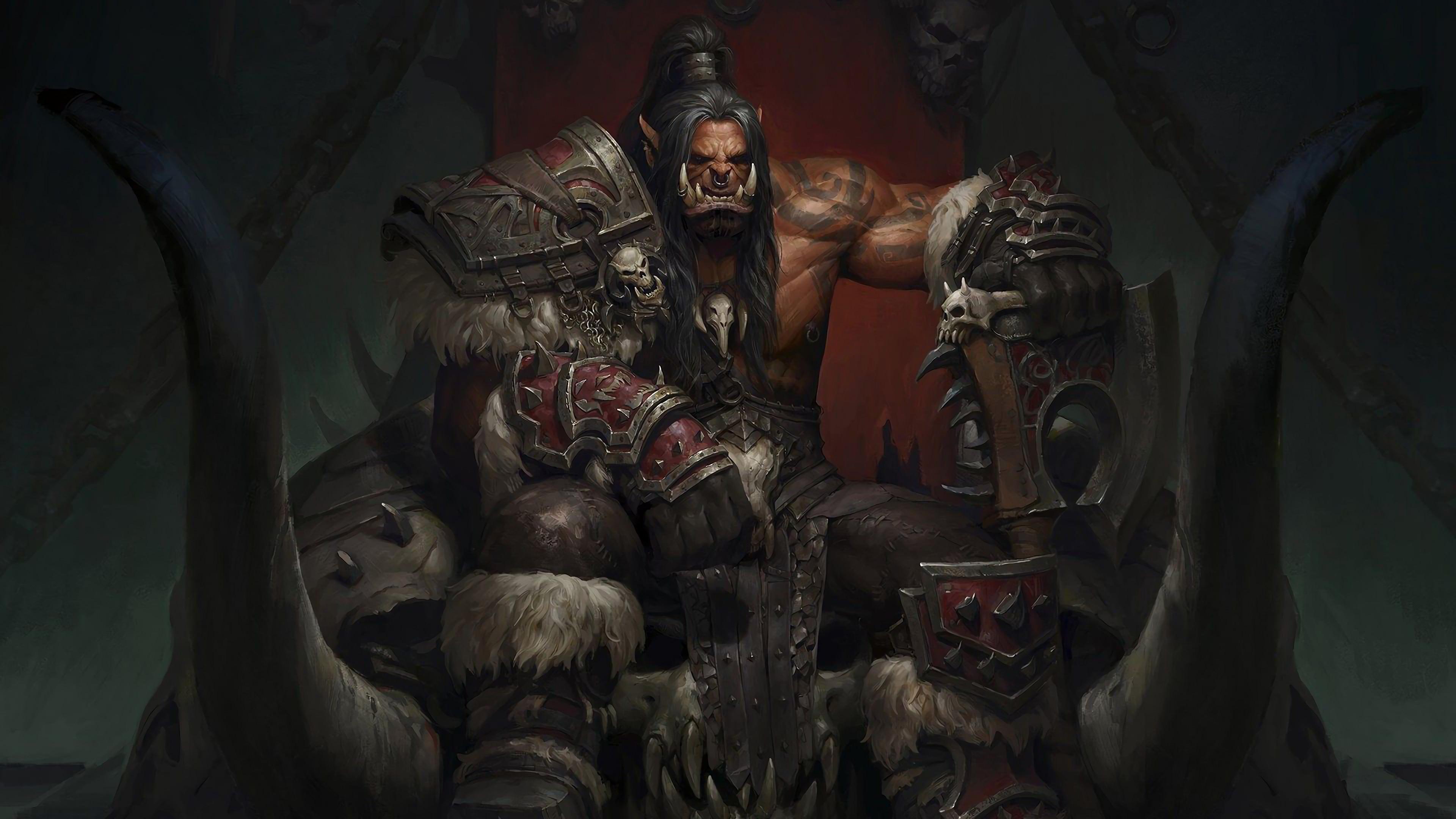 Grommash Hellscream 4K 8K HD World of Warcraft Wallpaper