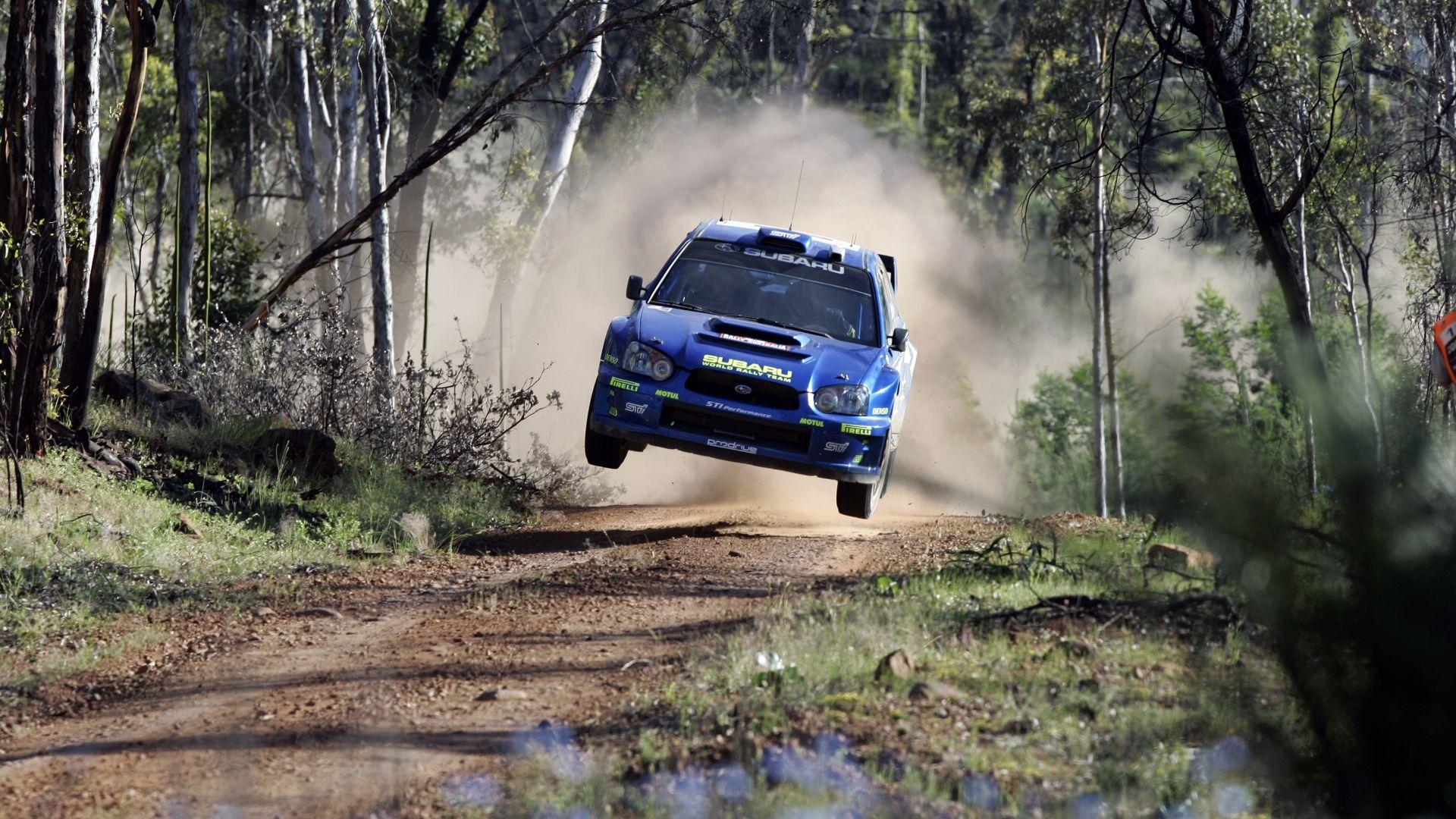 Daily Wallpaper: WRC Subaru Catching Air. I Like To Waste My Time