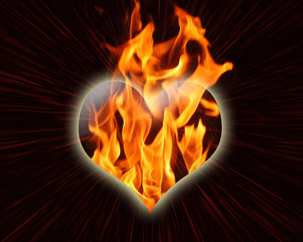 Fire Love Hearts HD Desktop Wallpaper, Instagram photo, Background