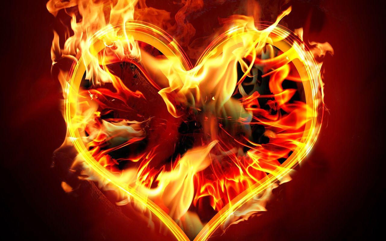 Fire Heart Wallpaper Group Picture
