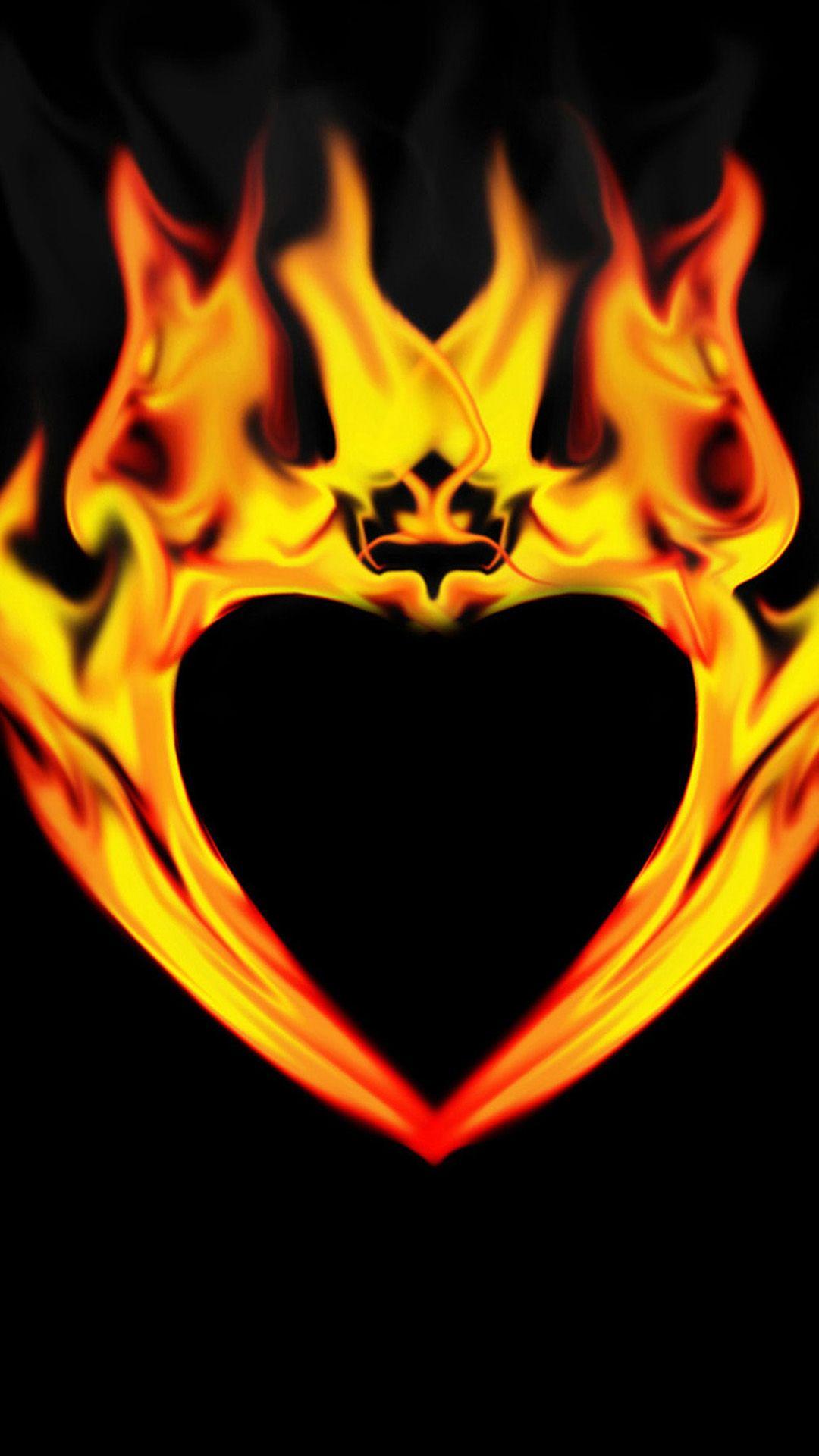 Heart of Fire Sony Xperia Z2 Wallpaper. Xperia Z2 Wallpaper