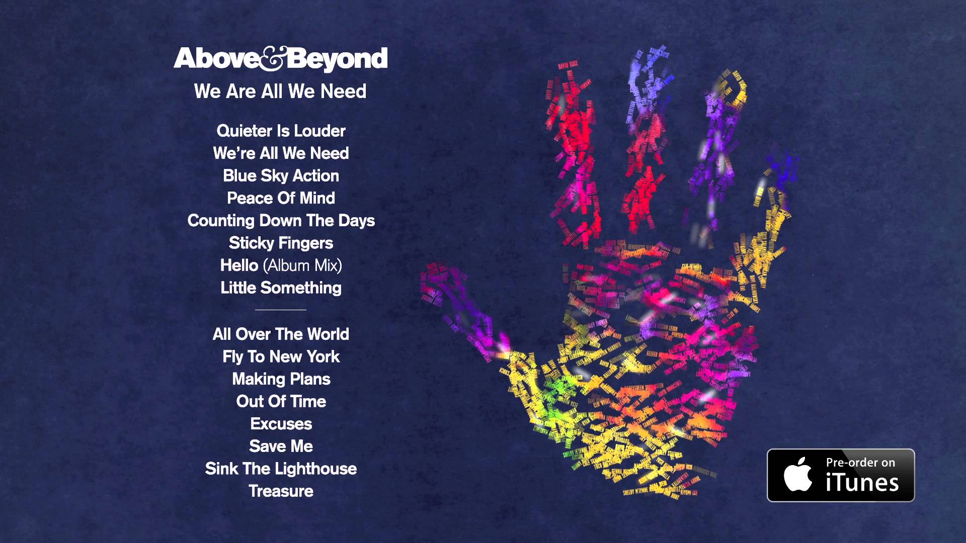Above & Beyond We Are All We Need Album Sampler