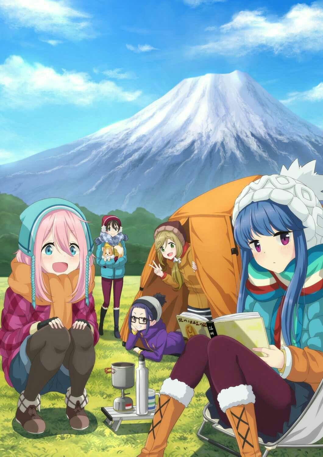 YURU CAMP ⛺. Yuru Camp△. Camping, Anime and Manga