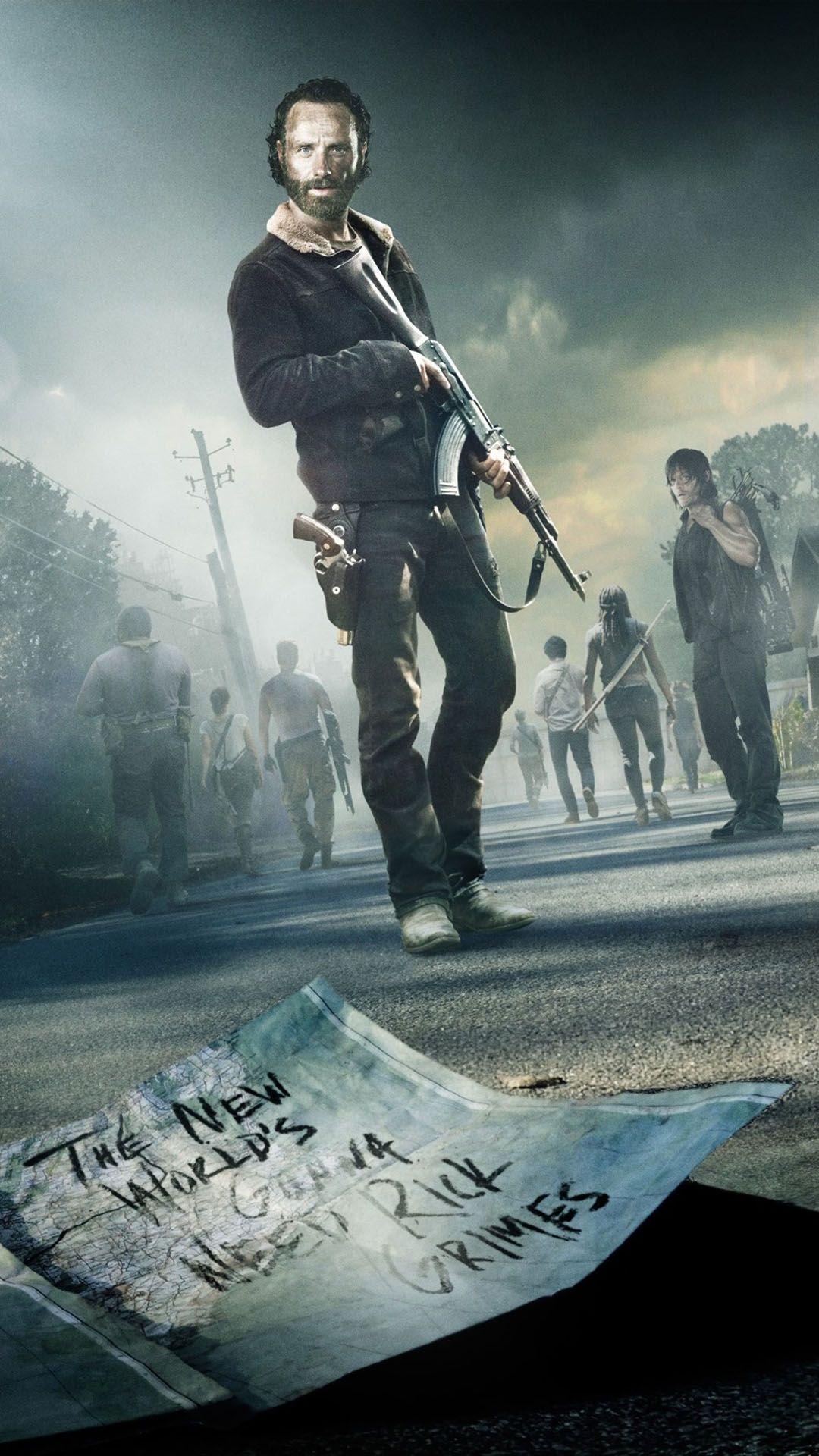 The new worlds gonna need Rick Grimes. Walking dead wallpaper