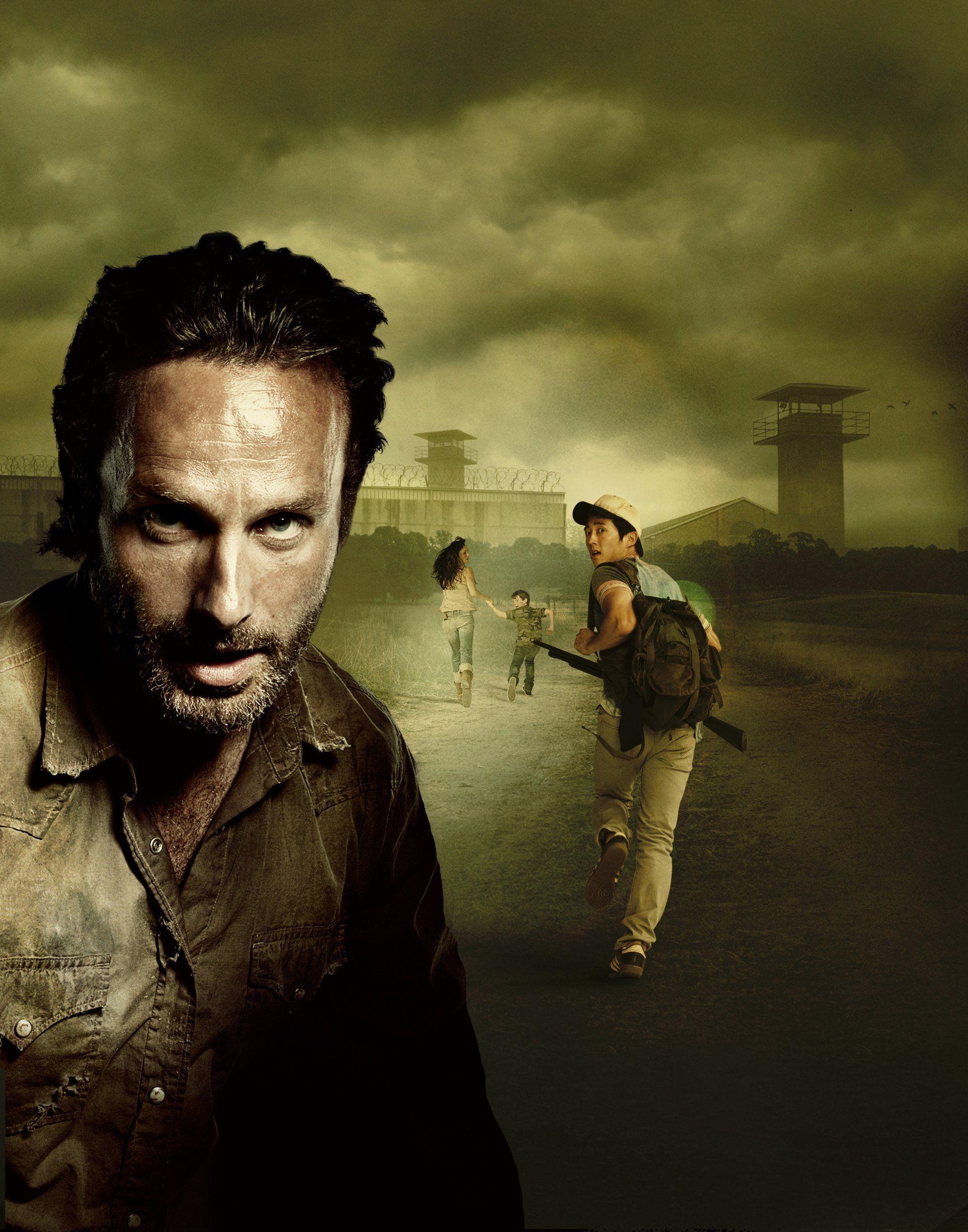 the walking dead andrew lincoln rick grimes chandler riggs carl