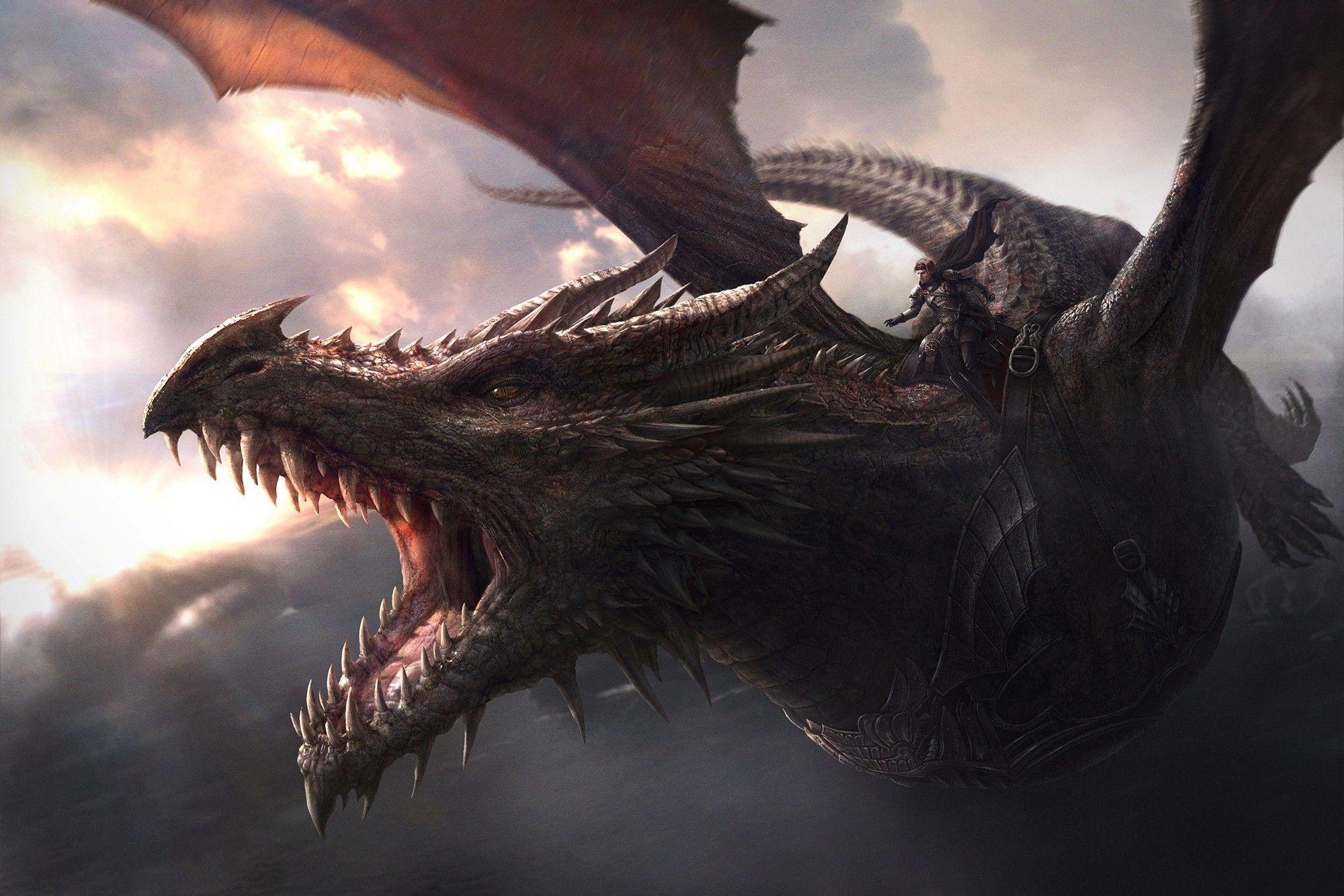 Game of Thrones, Balerion, dragon 2000x1334px