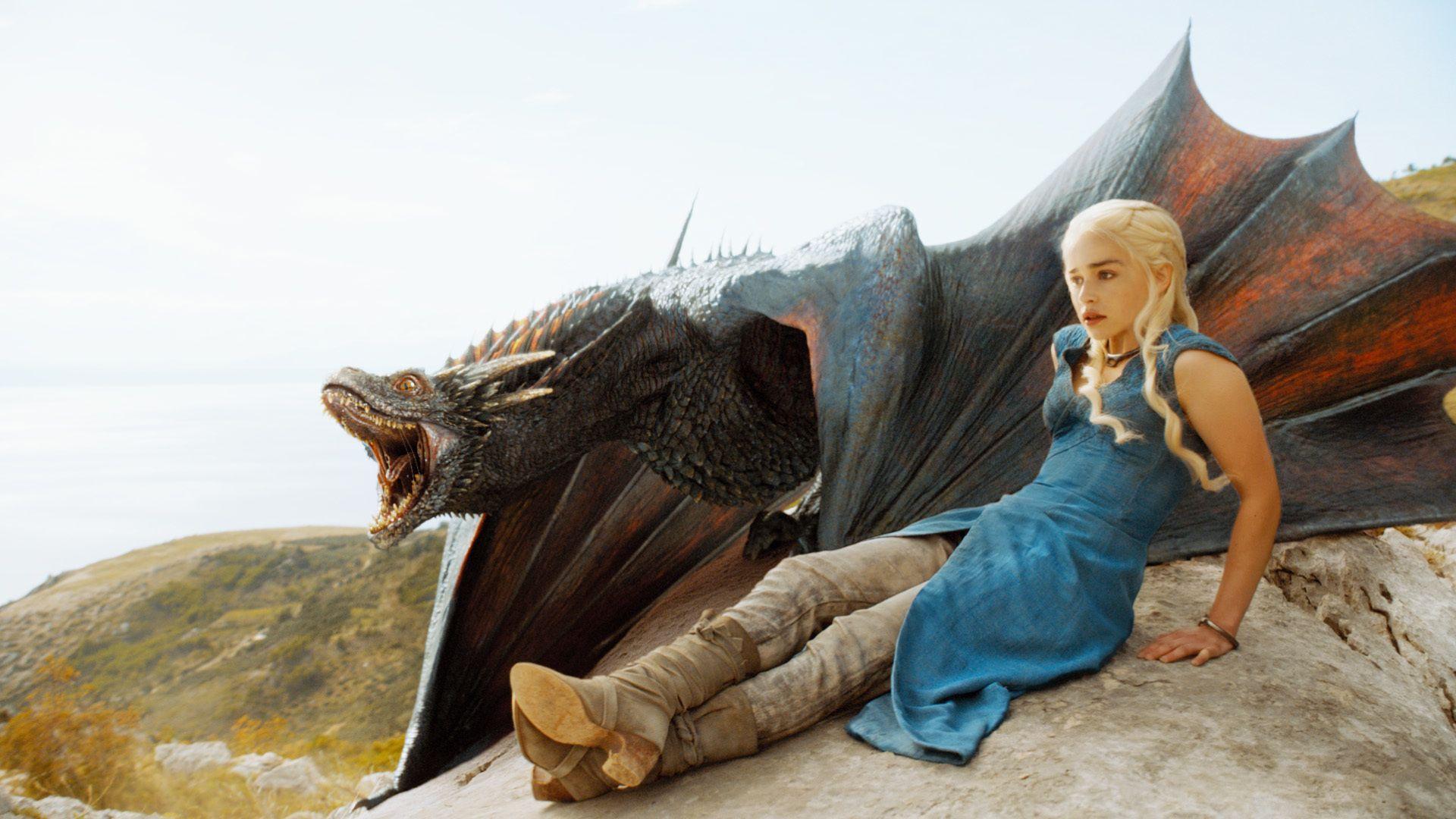 Daenerys Targaryen, Emilia Clarke, Game Of Thrones, Dragon