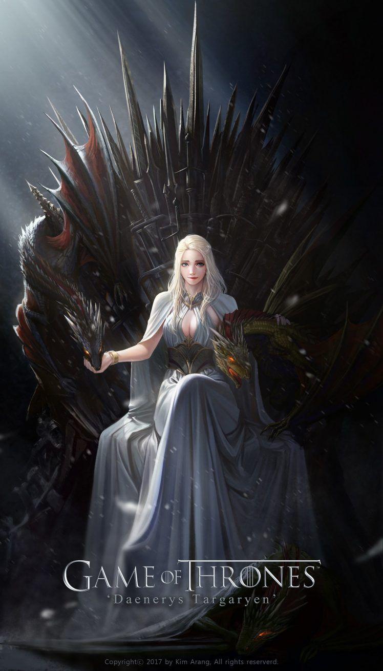 Daenerys Targaryen, Game of Thrones, Dragon Wallpaper HD / Desktop