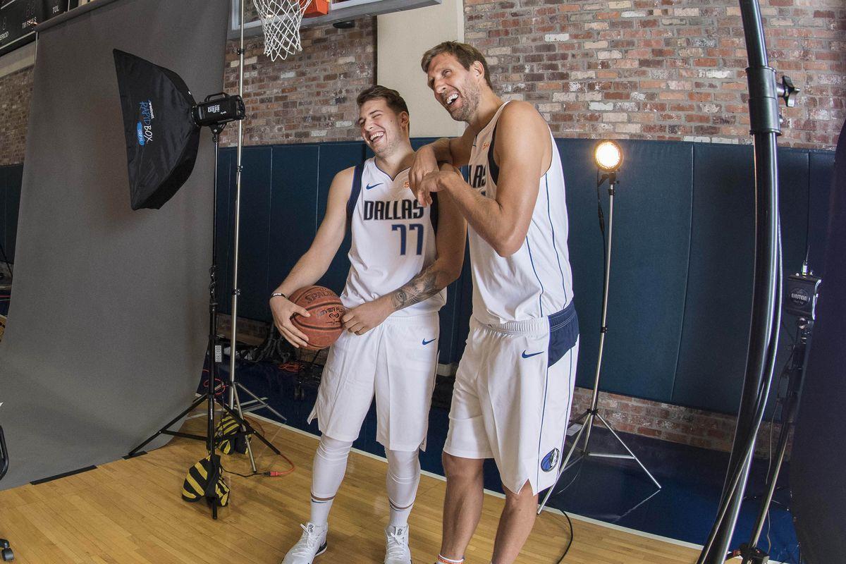 Dirk Nowitzki knows he doesn't have to do much to help Luka Doncic
