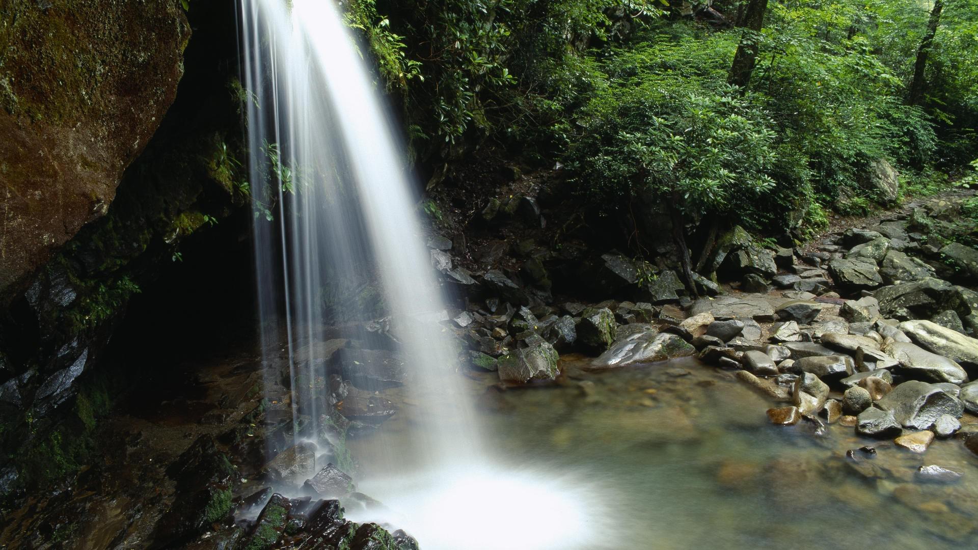 Grotto Falls Smoky Mountains National Park wallpaper