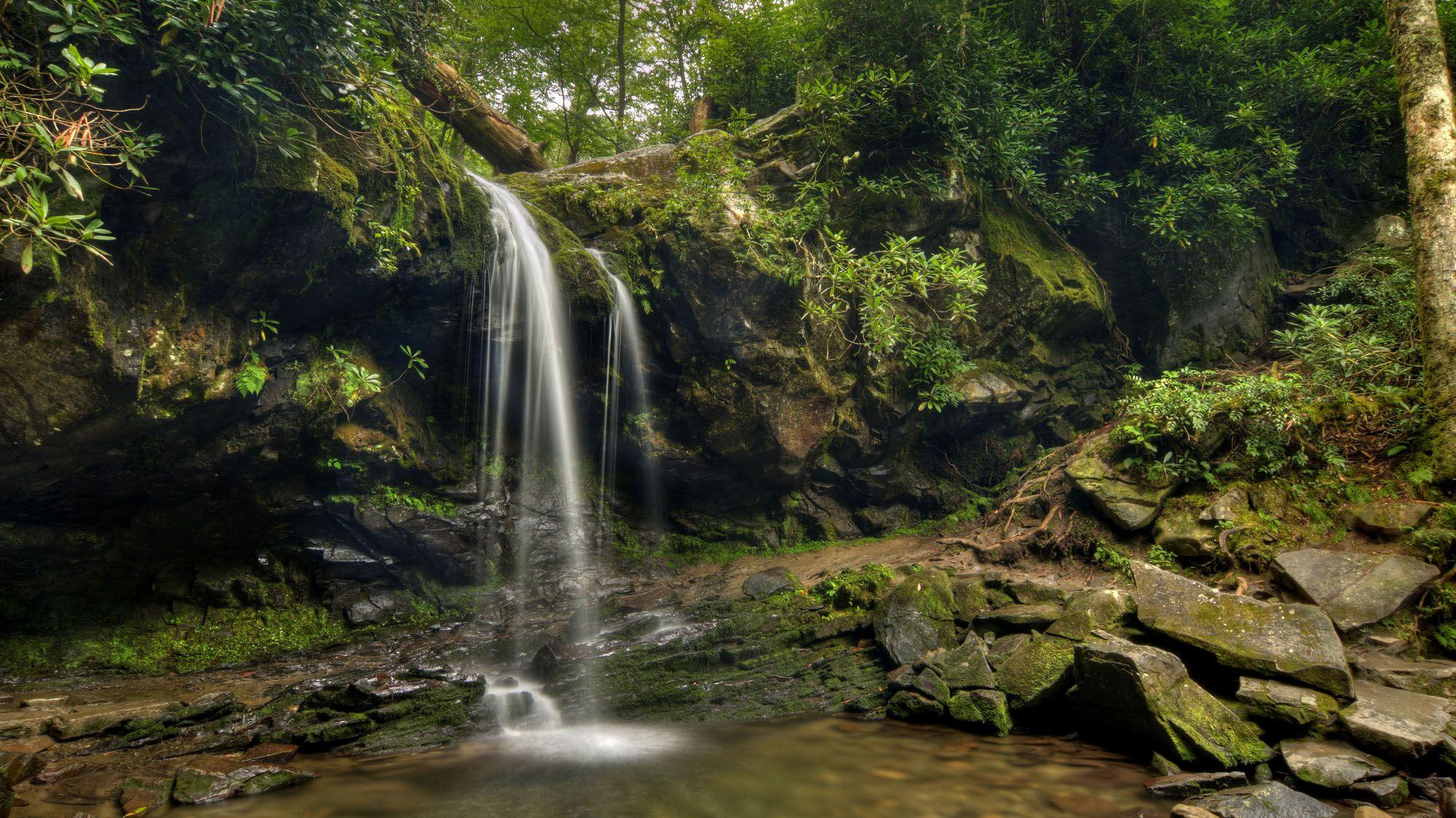 Grotto Falls at the Great Smoky Mountains National Park