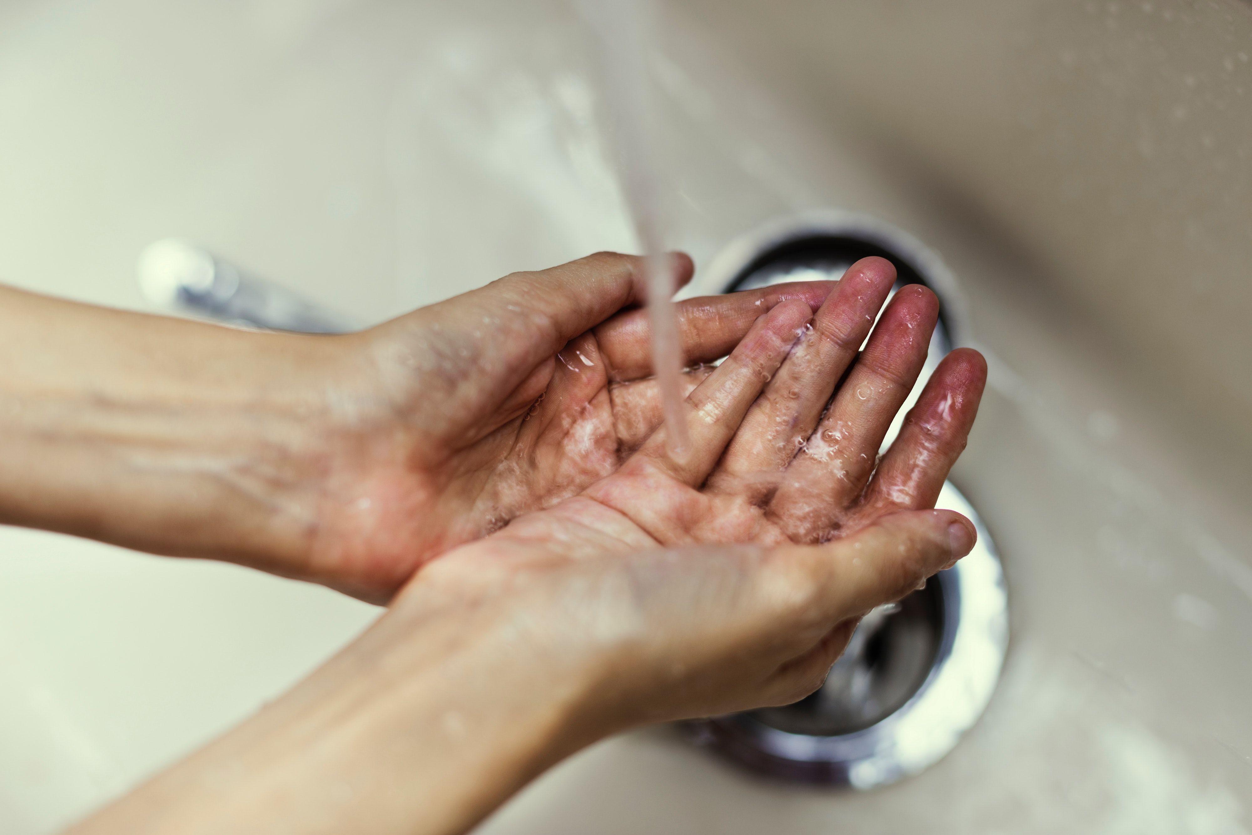 Interesting Hand Washing Photo