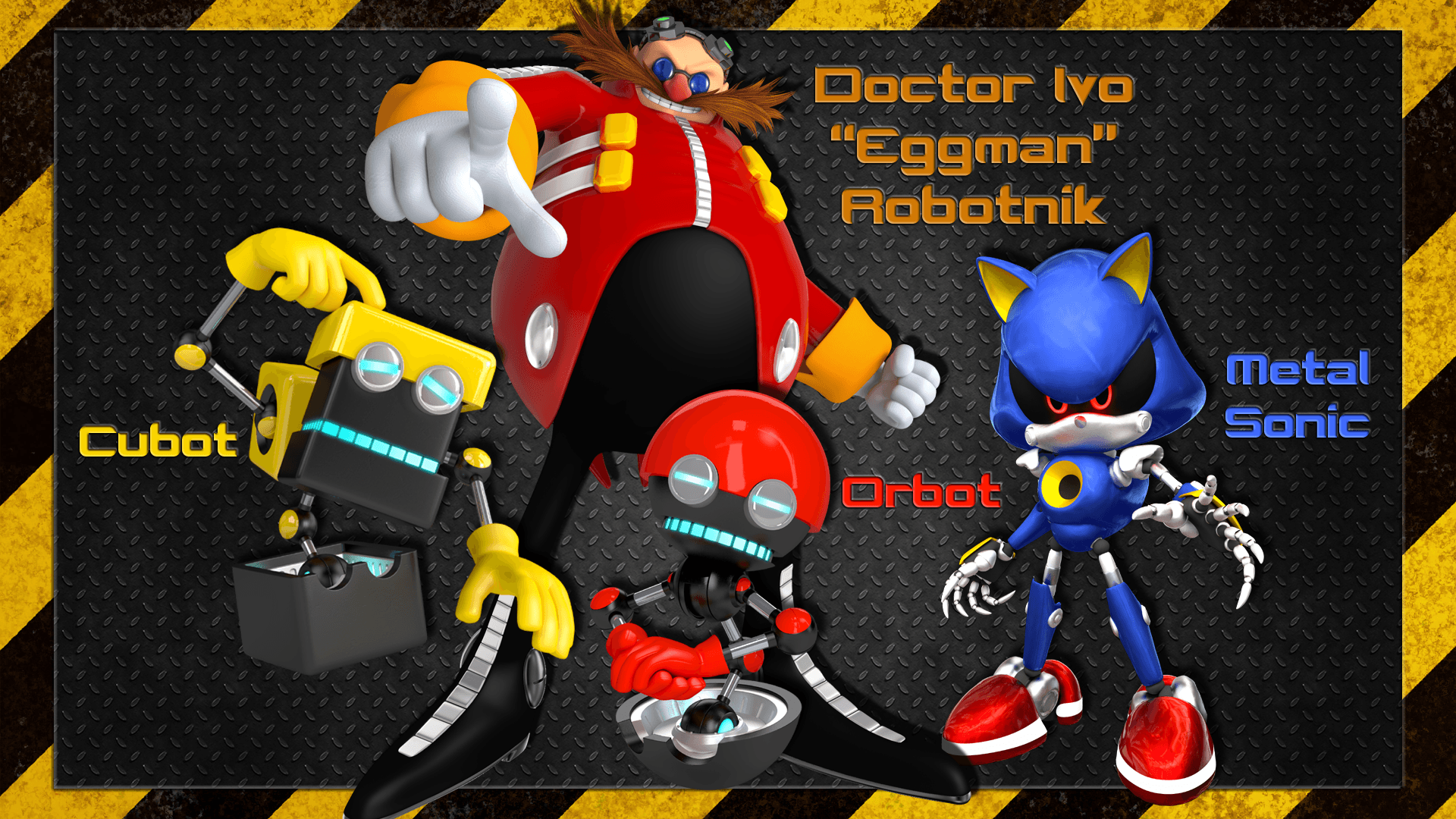 Games Sonic Hedgehog Doctor Eggman Metal Cubot Orbot Picture