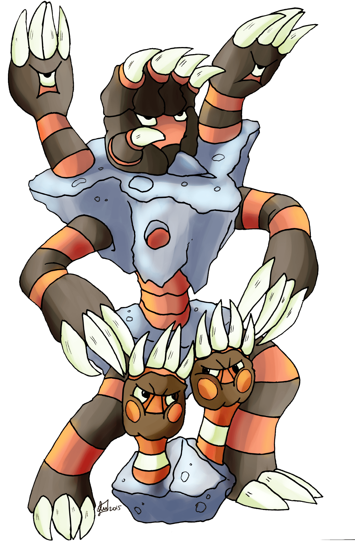 Pokemon of the day Gen 6! Binacle! Barbaracle! Barnacles!