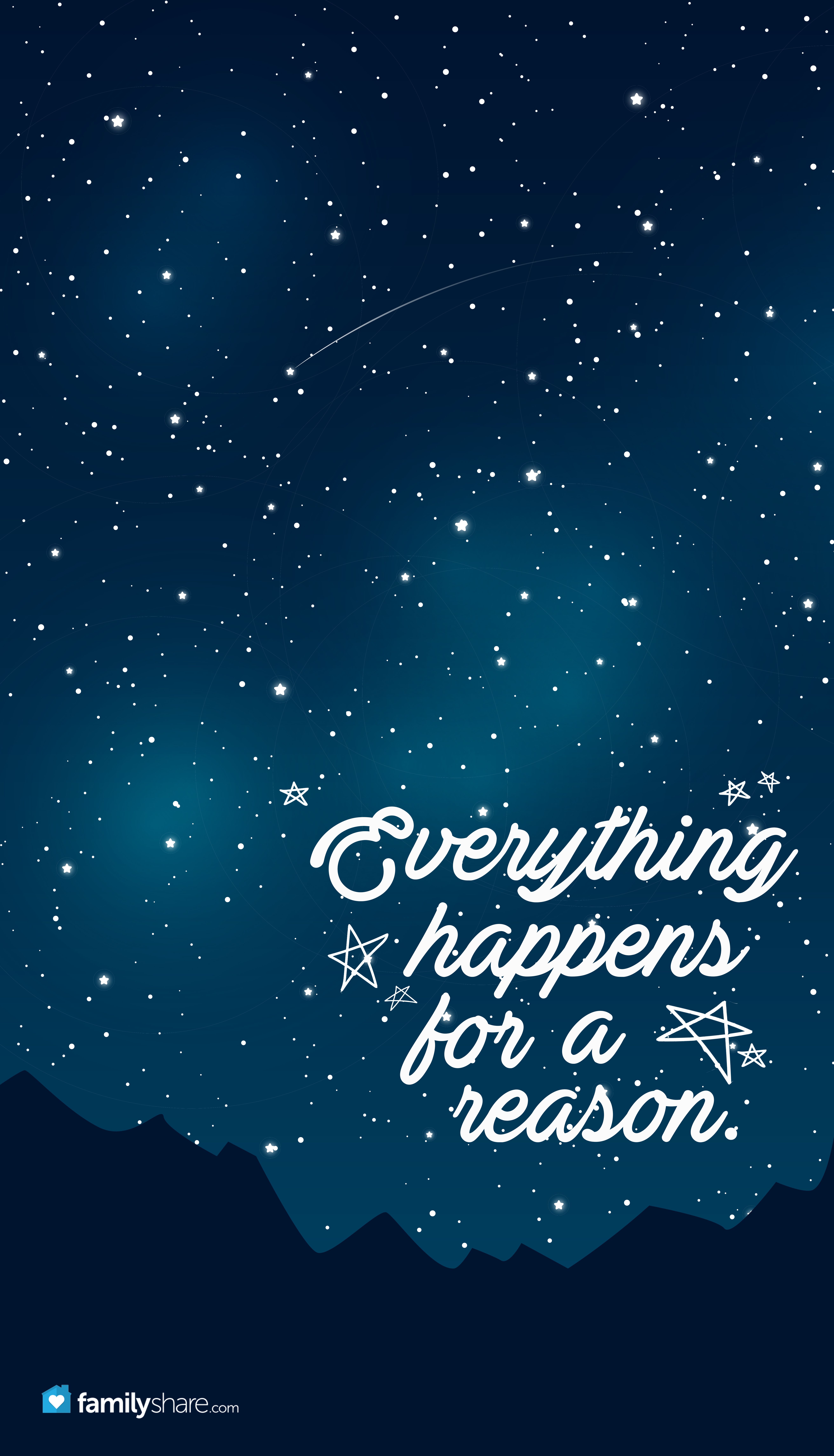 Everything happens for a reason. iphone wallpaper #phone #background # wallpaper #phone #familyshare. Wallpaper quotes, Life quotes, Inspirational quotes