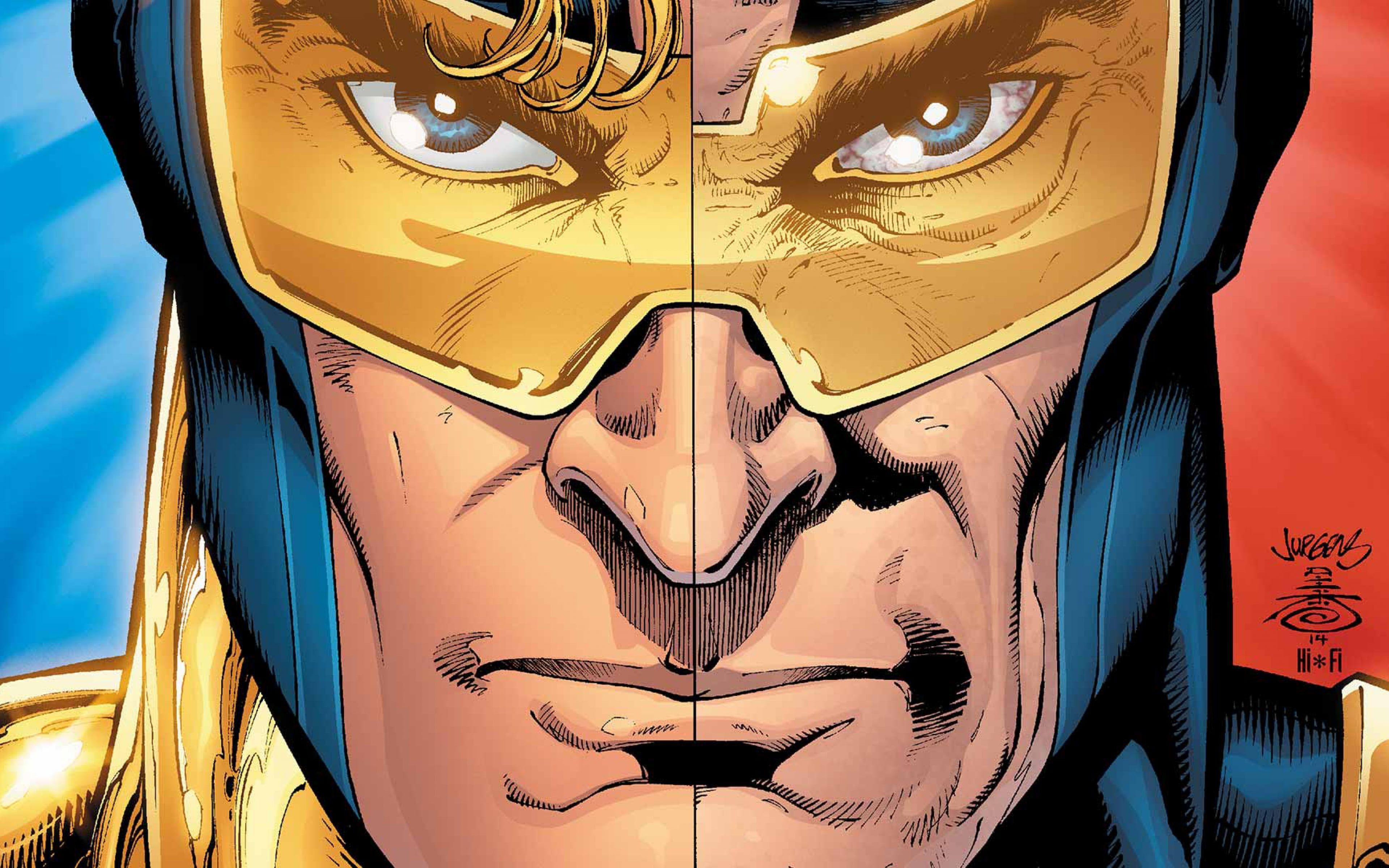 Booster Gold Dc Comics Superhero Face Glasses Wallpaper