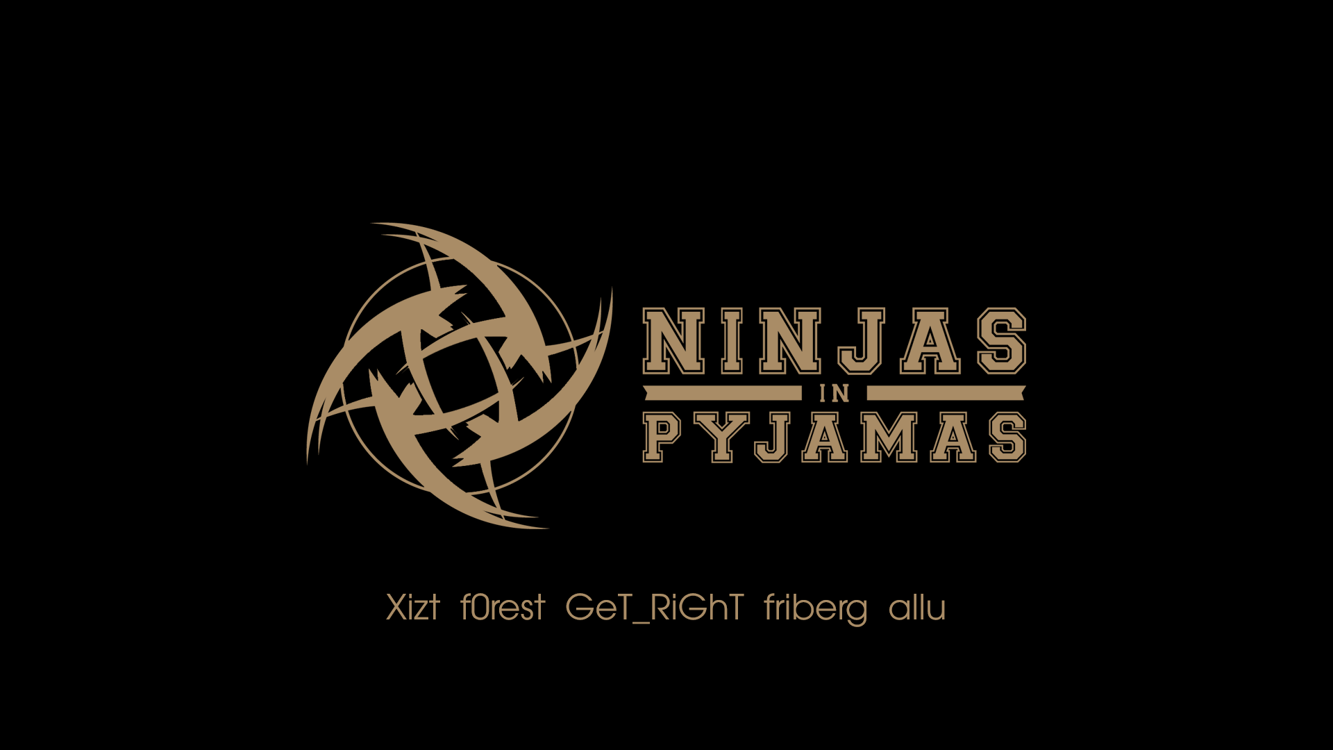 Ninjas In Pyjamas Black Gold. CS:GO Wallpaper And Background