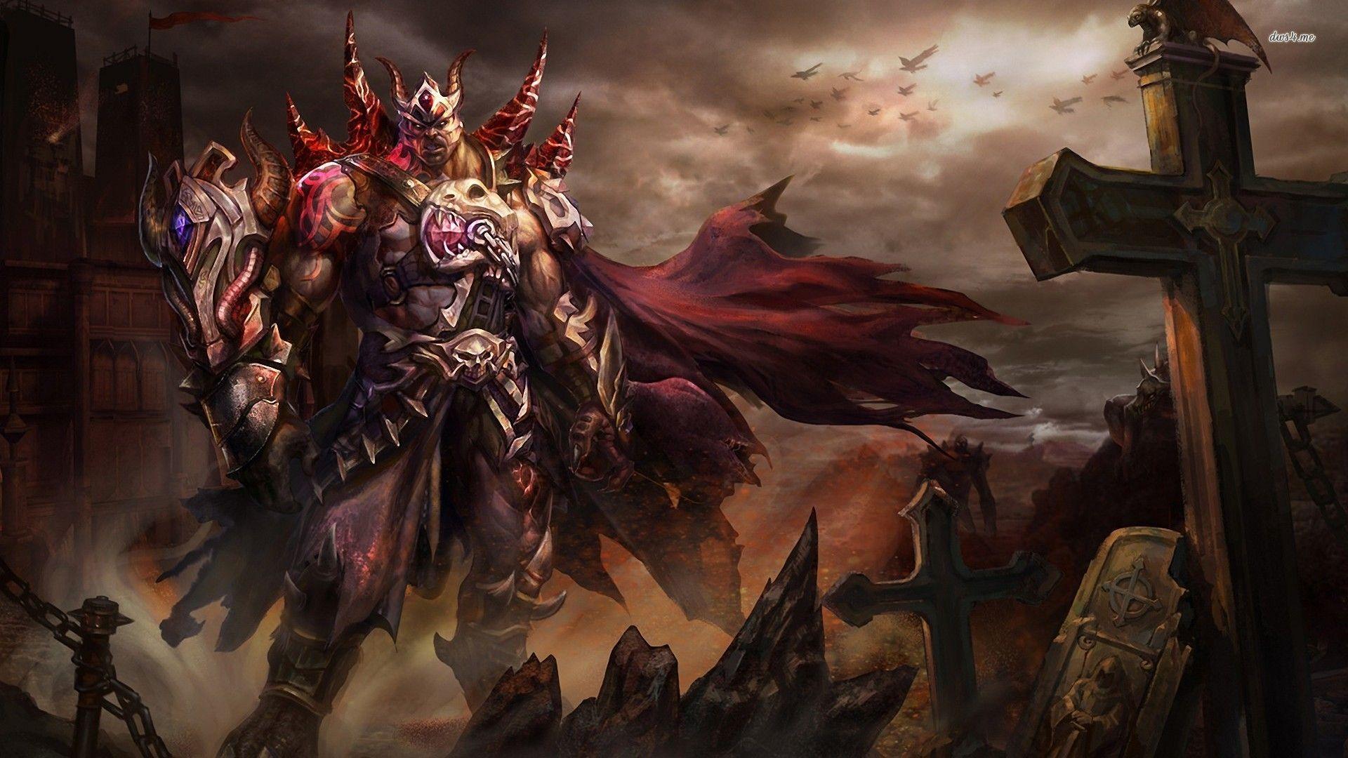 Demon warrior HD wallpaper. Website content, Content creator, Gargoyles art