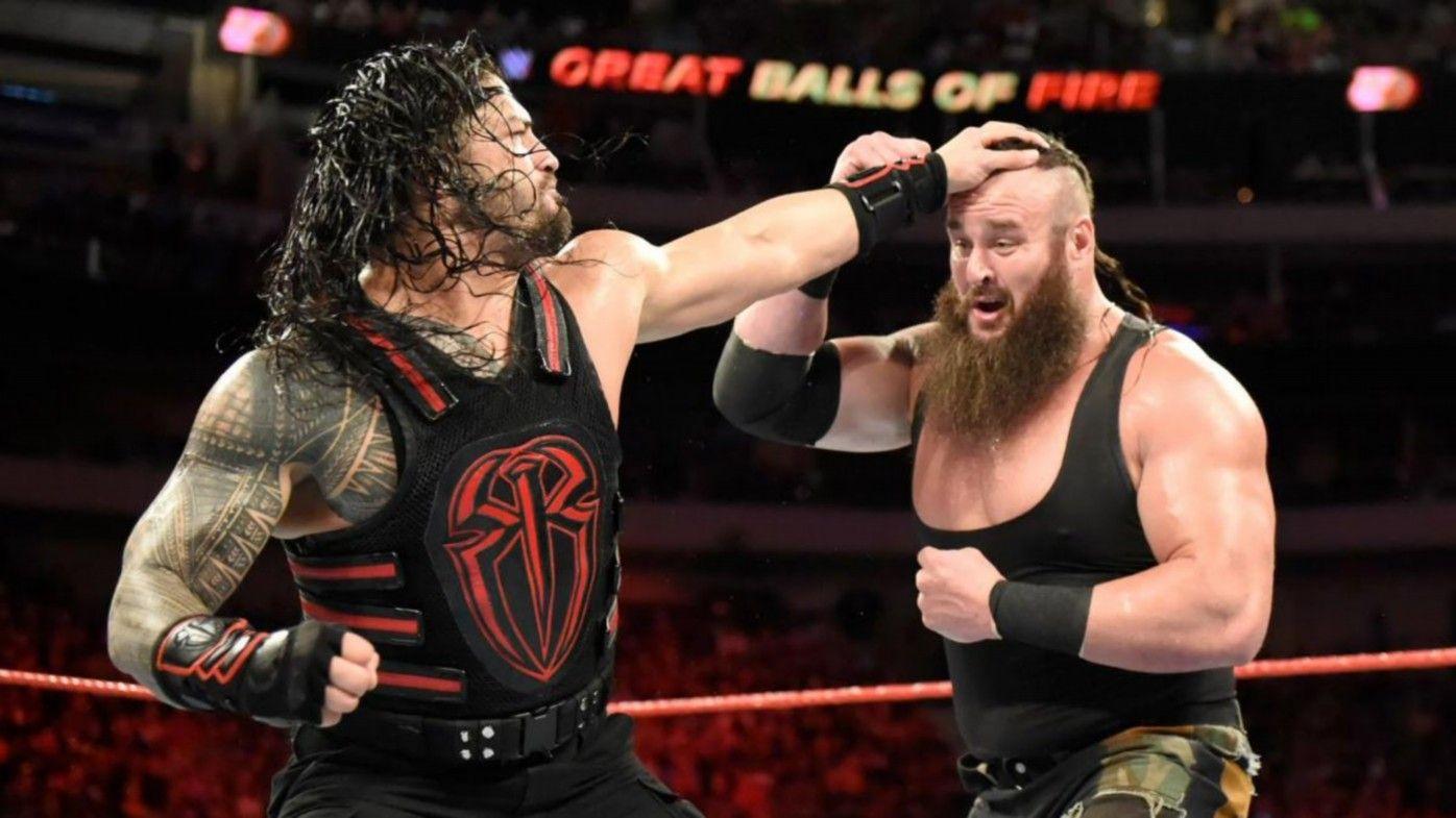 Braun Strowman VS Roman Reigns HD Image