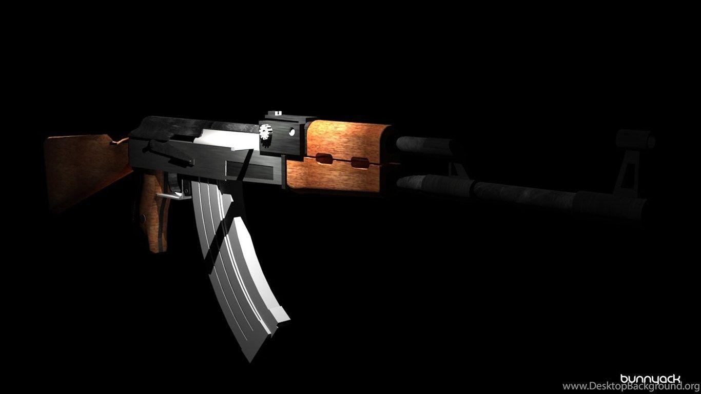 black ak47 wallpaper