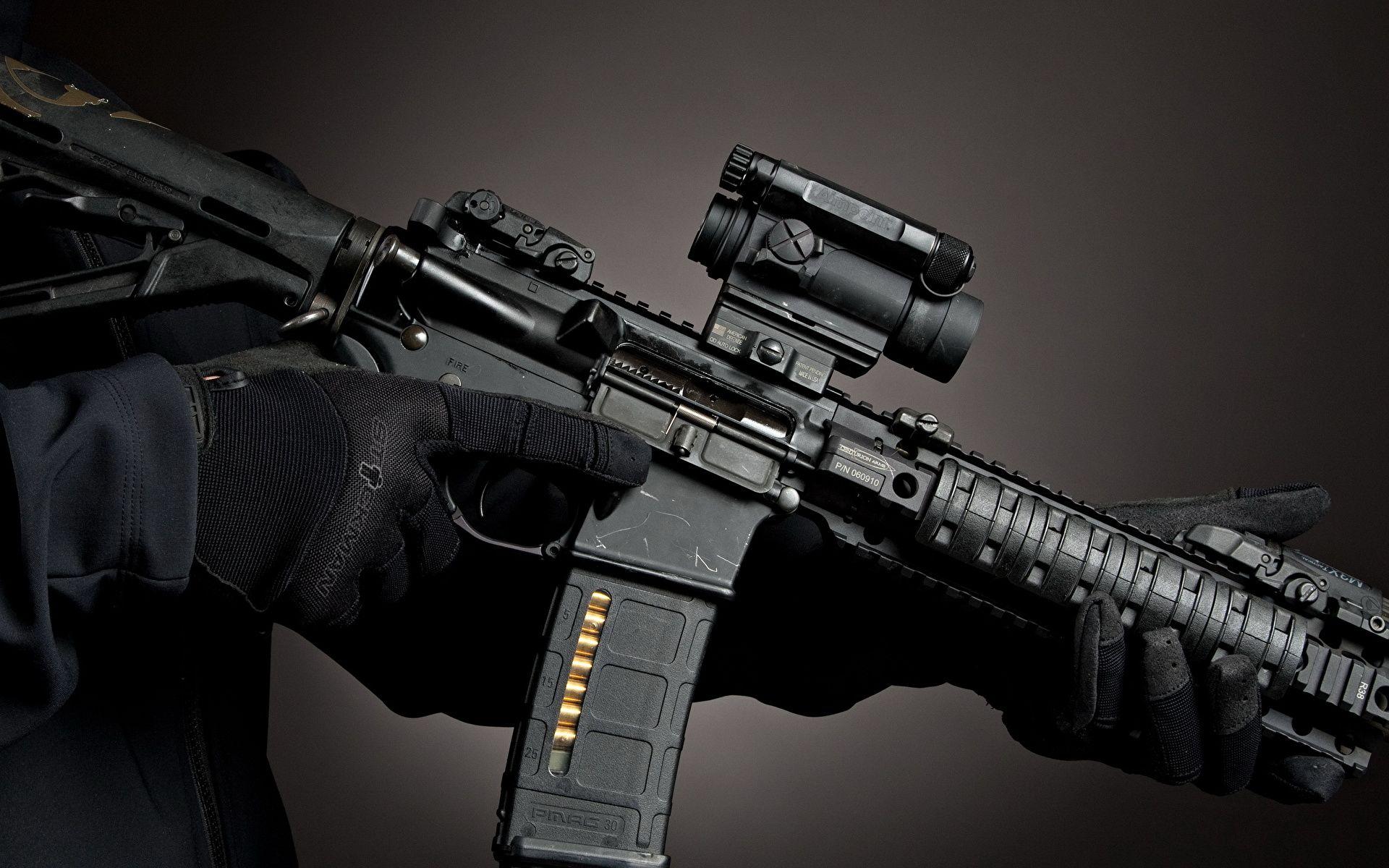 Wallpaper Assault rifle M4 Closeup Army 1920x1200