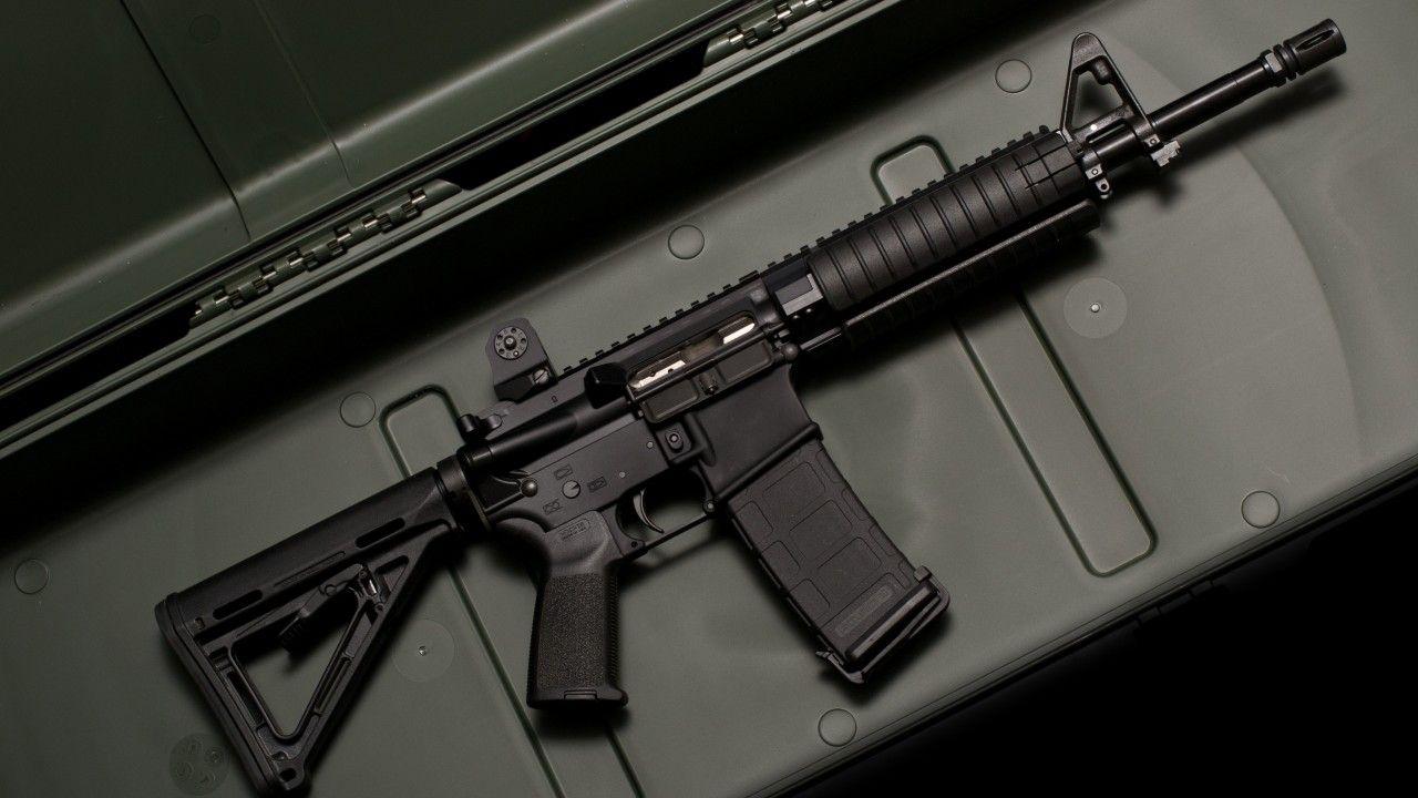 Wallpaper M LWRC, carbine, weapon, assault rifle, case, Military