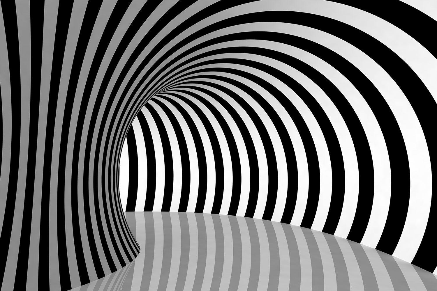 Оптическая иллюзия тоннель