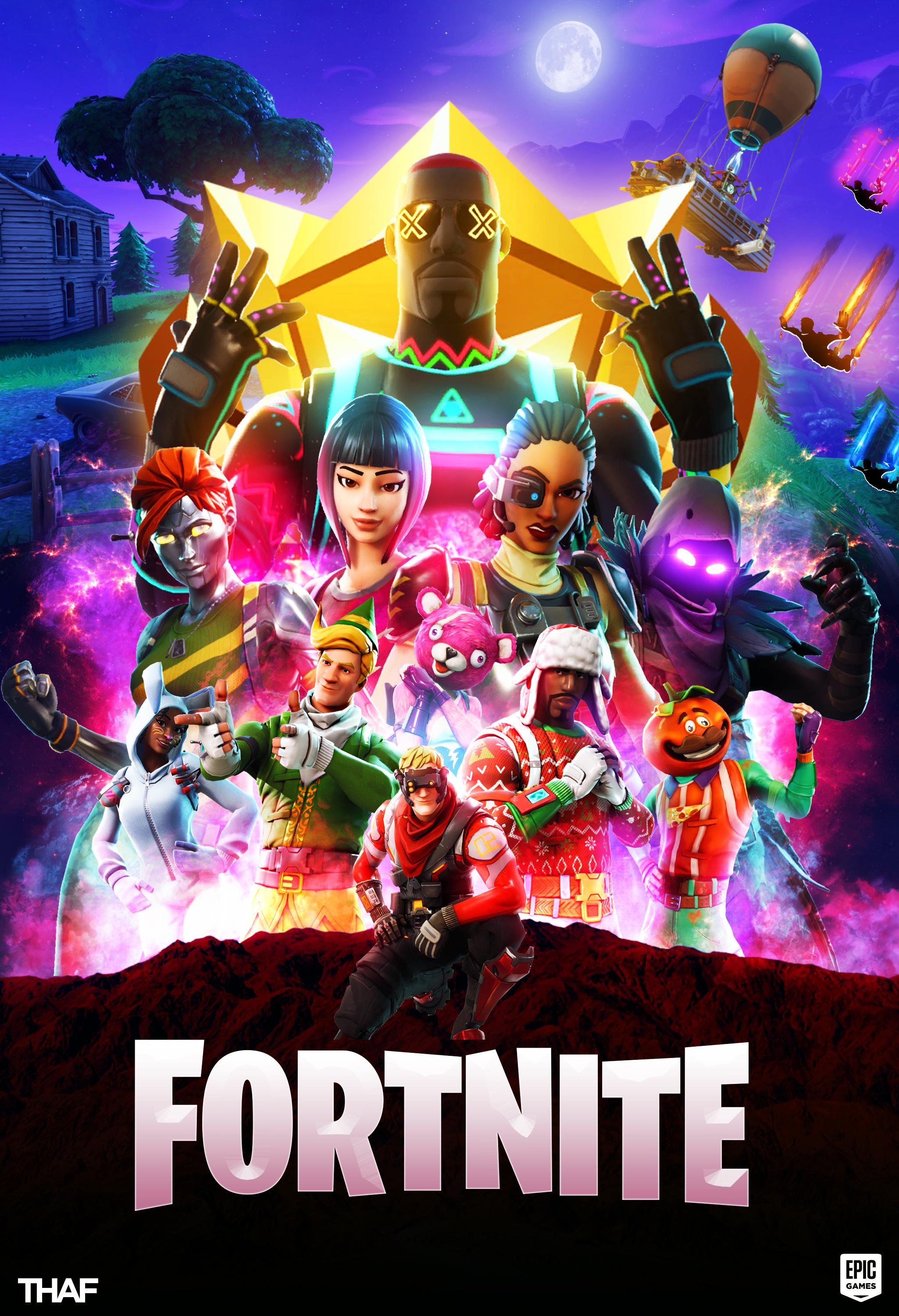 Made this poster for Fortnite. Hope you all like!