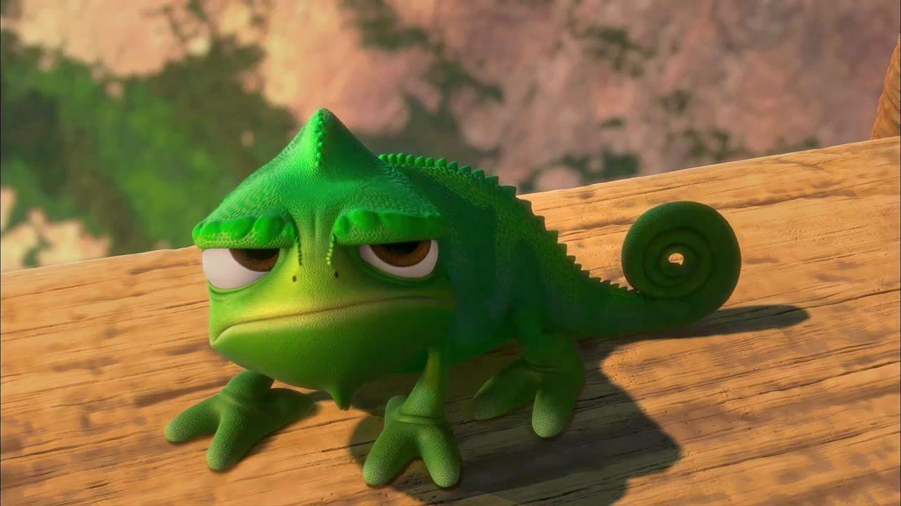 Pascal from Disney's Tangled Movie Desktop Wallpaper