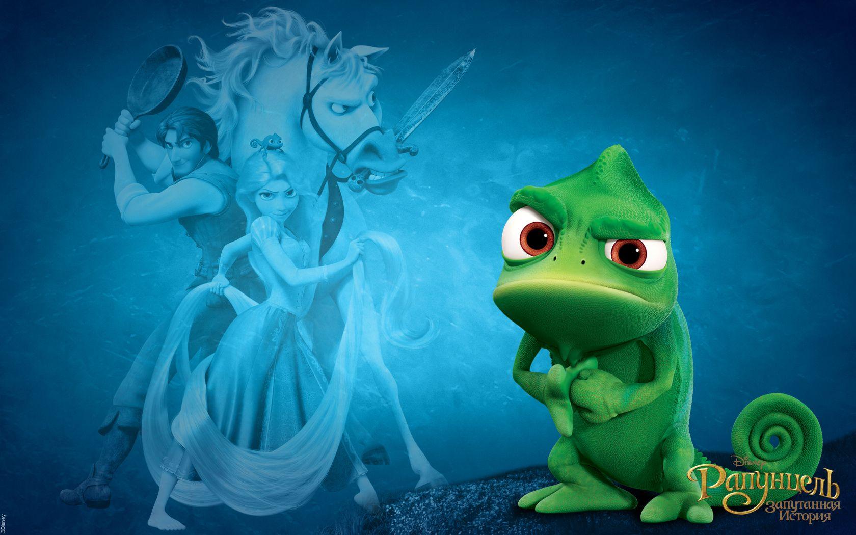 Pascal from Disney's Tangled Movie Desktop Wallpaper