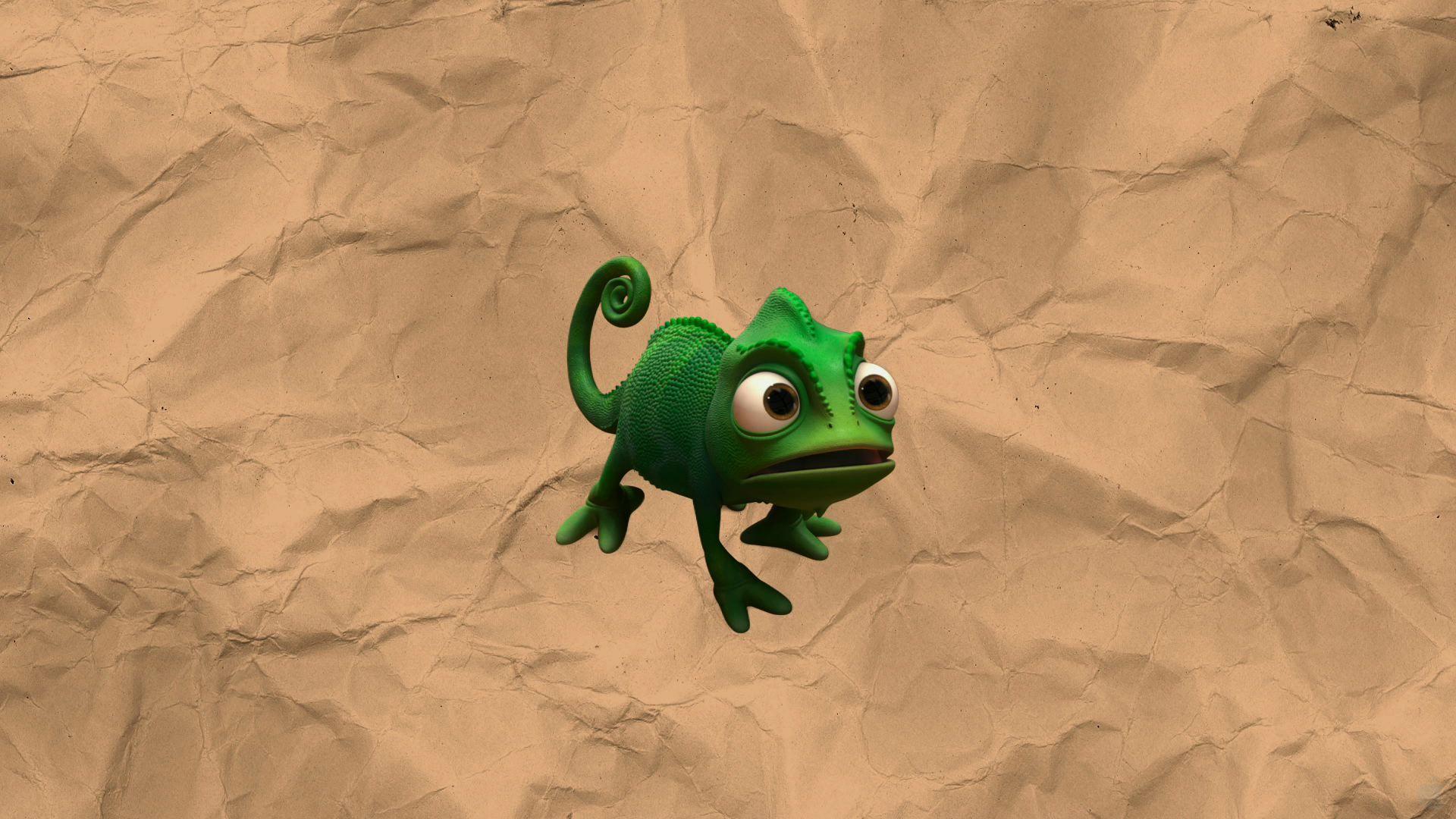 Pascal the Chameleon Disney's Tangled Desktop Wallpaper