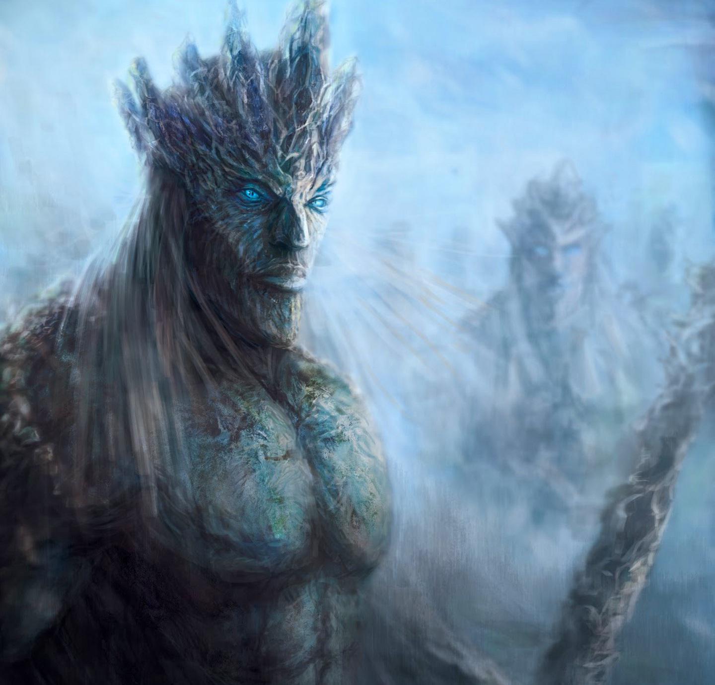 mounted white walker