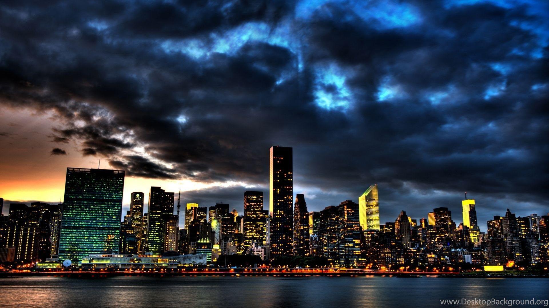 New York Before A Rainy Night Wallpaper 29069 Desktop Background