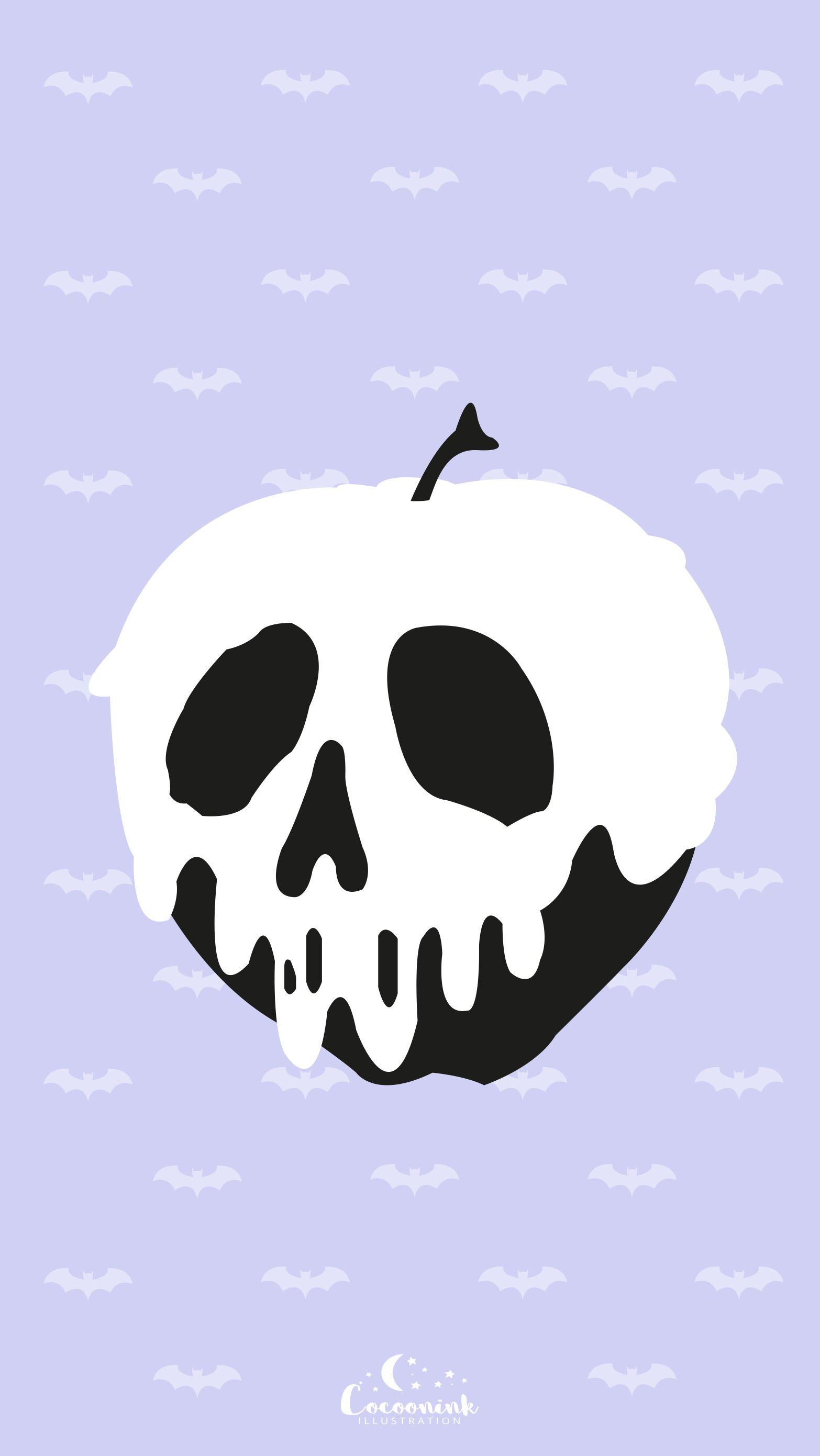 Fond d'écran Halloween Apple white neige