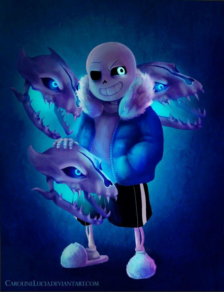 Download Epic fan art of the popular video game character Sans Wallpaper