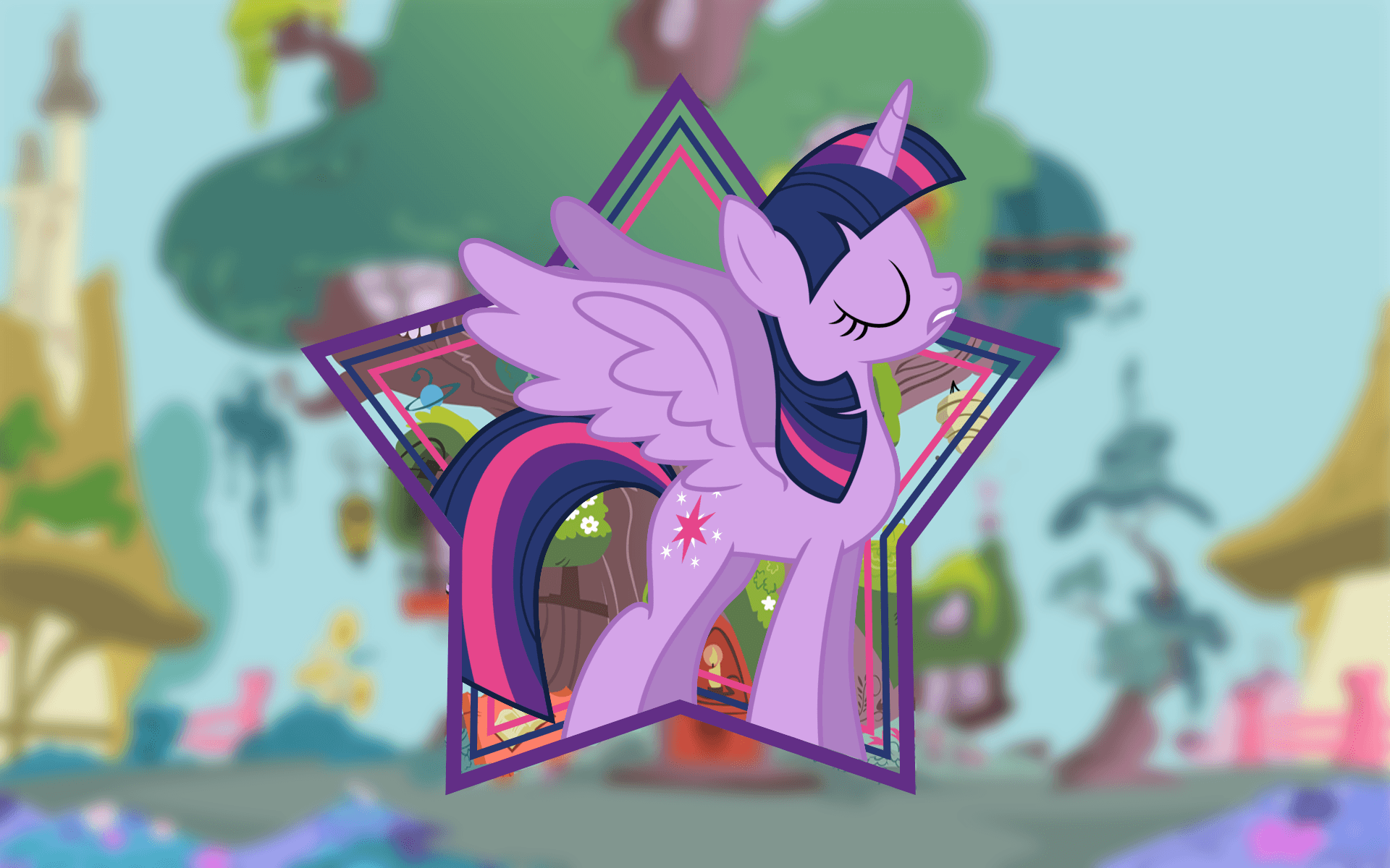 My little pony wallpaper twilight sparkle alicorn